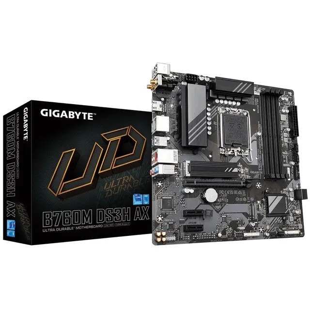 GIGABYTE B760M DS3H AX scheda madre Micro-ATX DDR5 WiFi