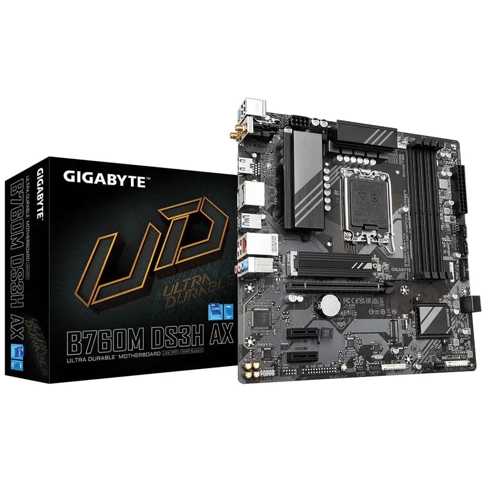 GIGABYTE B760M DS3H AX scheda madre Micro-ATX DDR5 WiFi