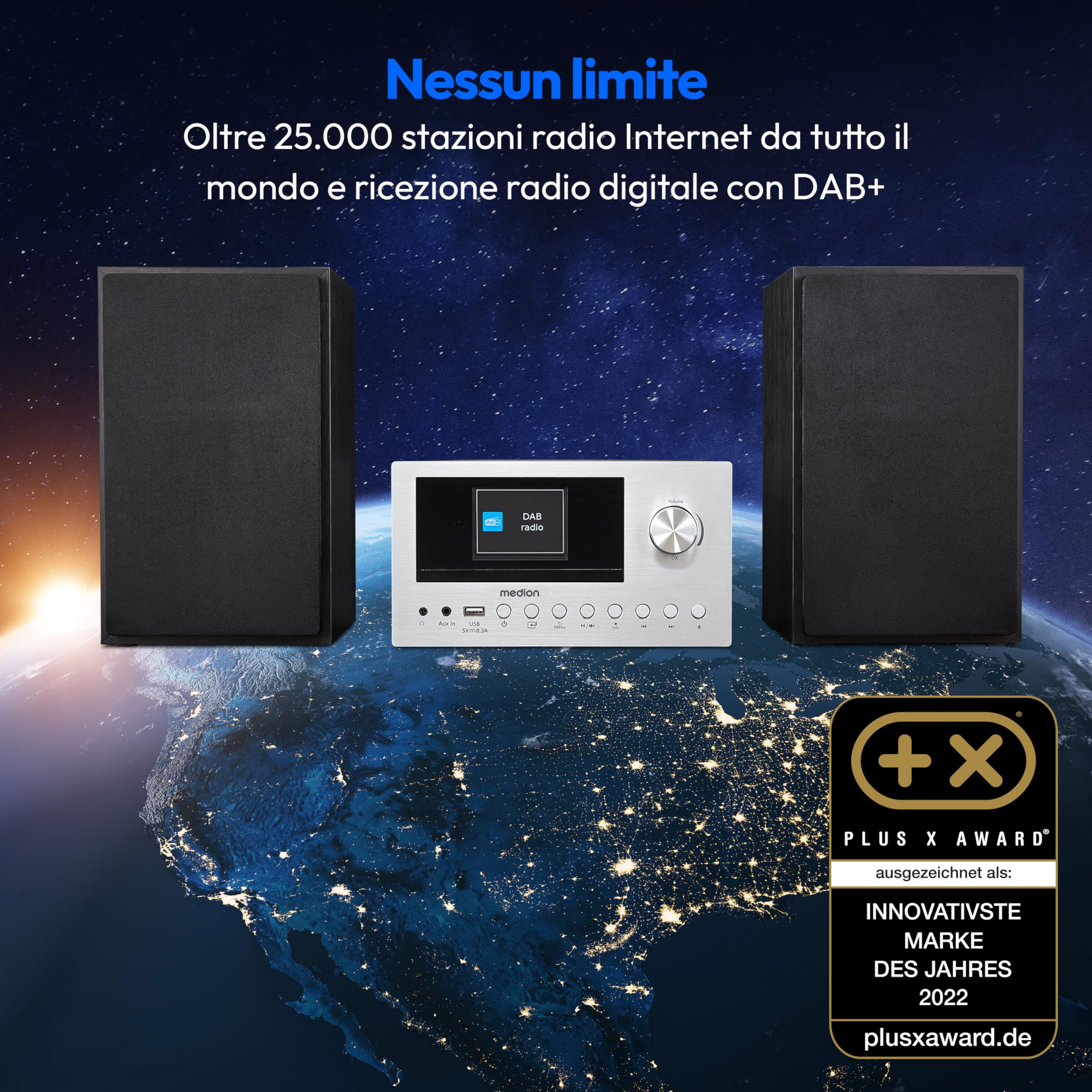 MEDION LIFE MD85008 P85003 micro impianto DAB+