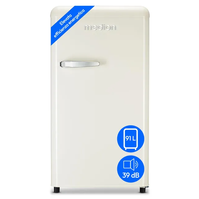 MEDION MD37800 frigorifero retrò 91 litri crema 38dB