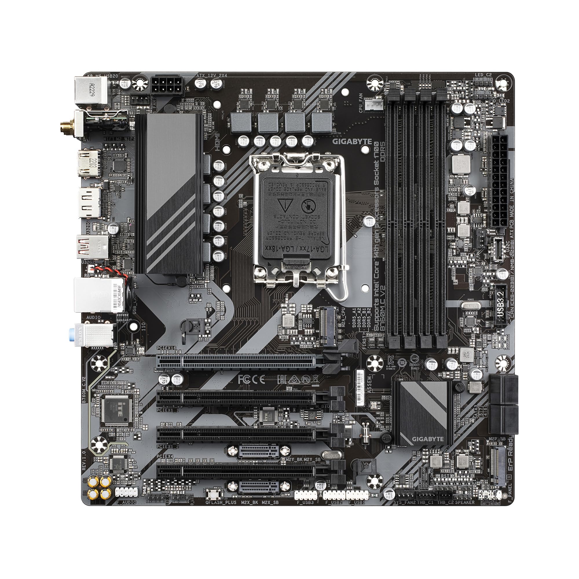 Gigabyte B760M C V2 scheda madre LGA1700 DDR5 Micro-ATX
