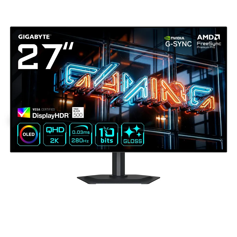 GIGABYTE AERO MO27Q28GR monitor gaming 27" QHD 280Hz WOLED