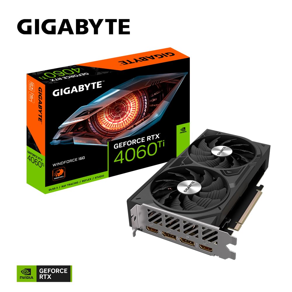 GIGABYTE WINDFORCE RTX 4060 Ti GV-N406TWF2-16GD scheda video 16GB
