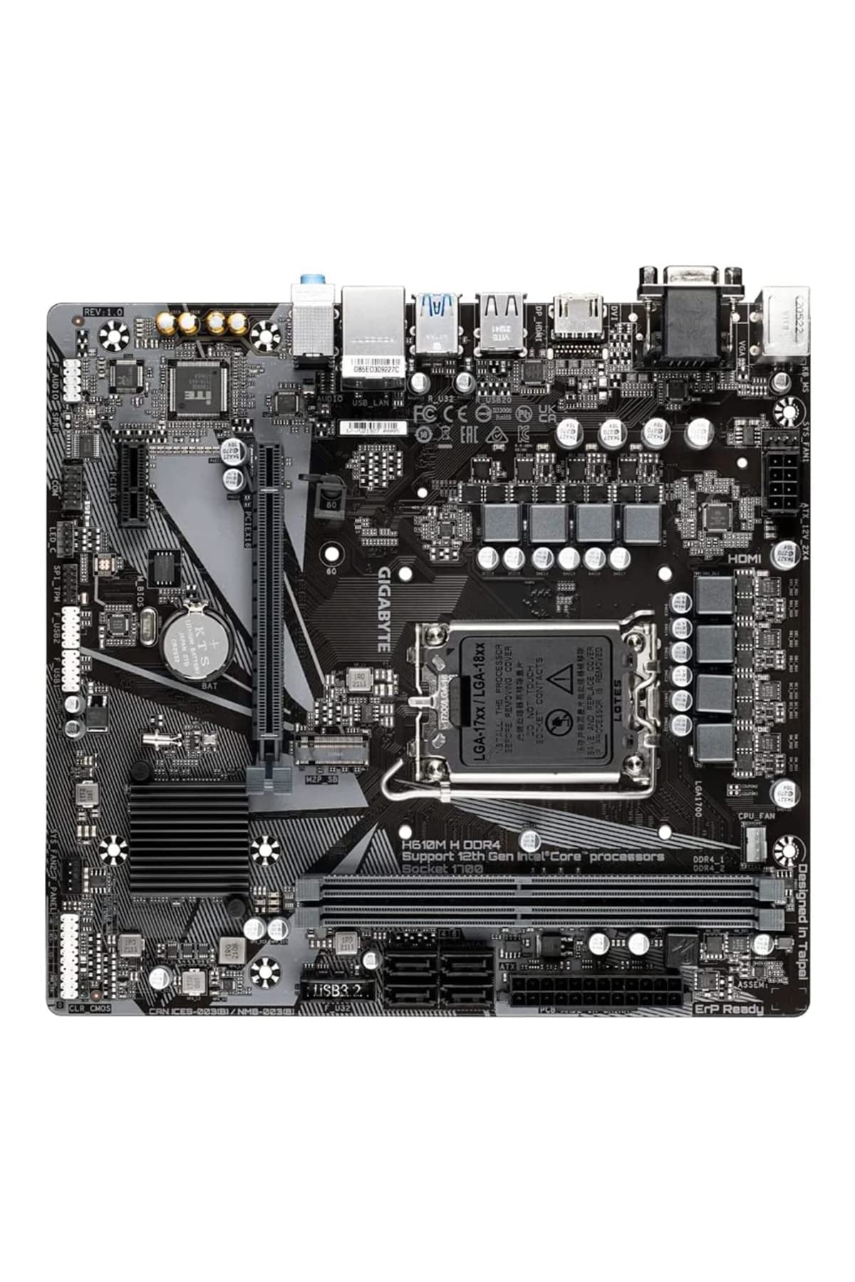 Gigabyte H610M H DDR4 scheda madre Micro ATX LGA1700
