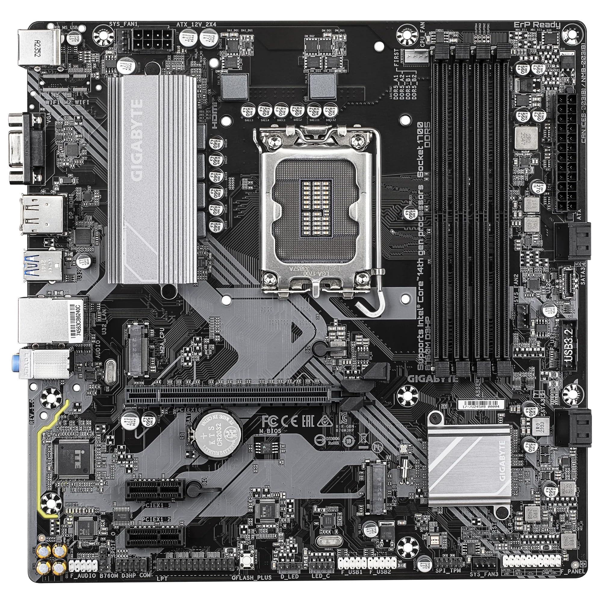 GIGABYTE B760M D3HP scheda madre LGA1700 DDR5