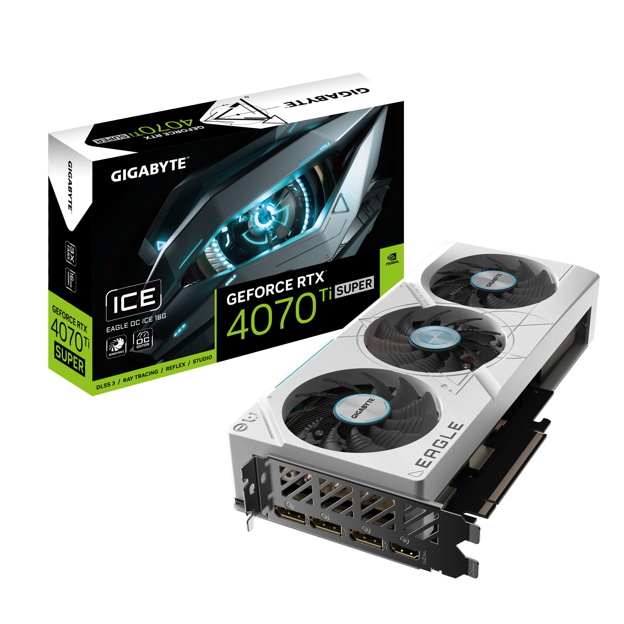 GIGABYTE RTX 4070 Ti SUPER EAGLE ICE 16G scheda video 16GB