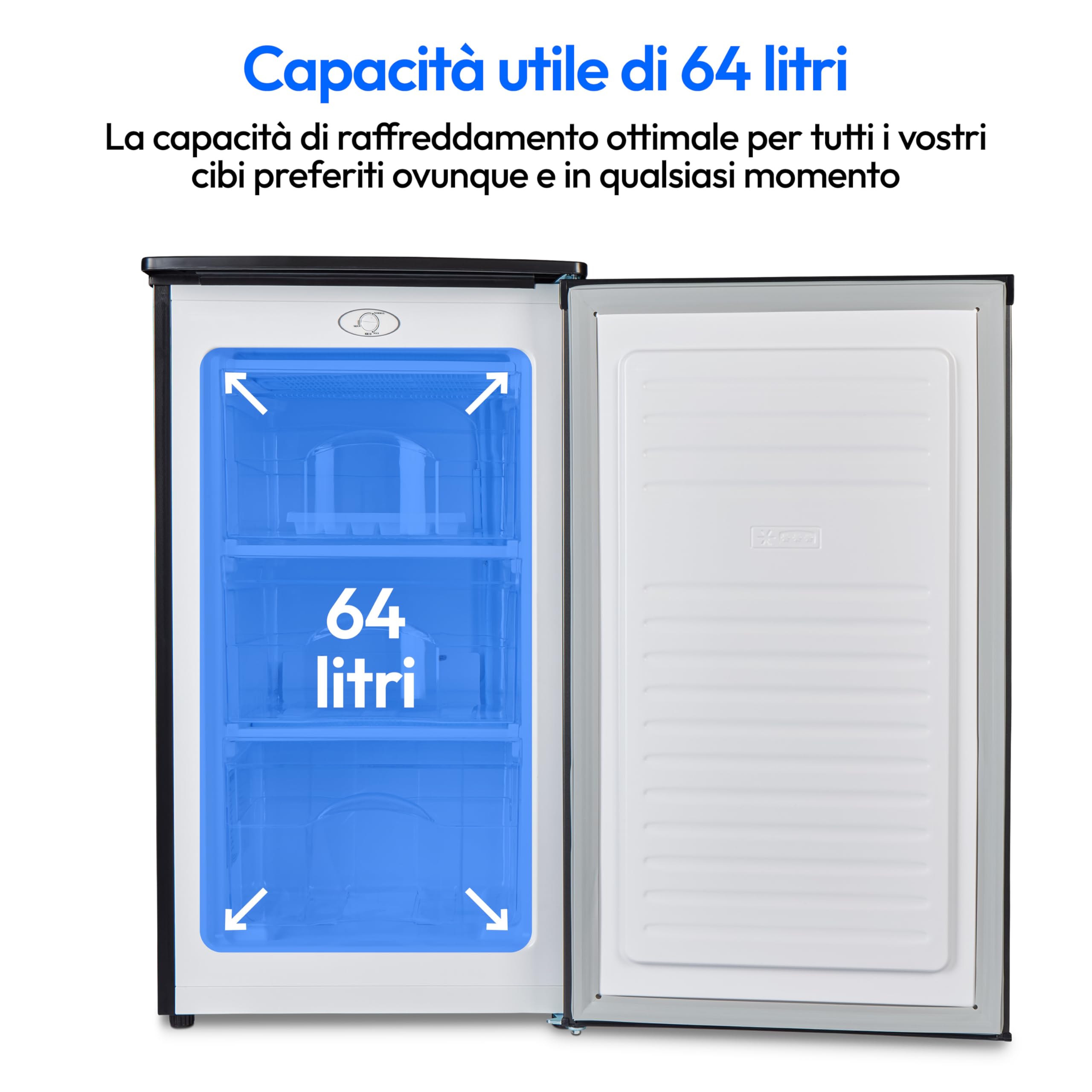 MEDION MD 37688 congelatore 64 litri 85 cm grigio 4 stelle