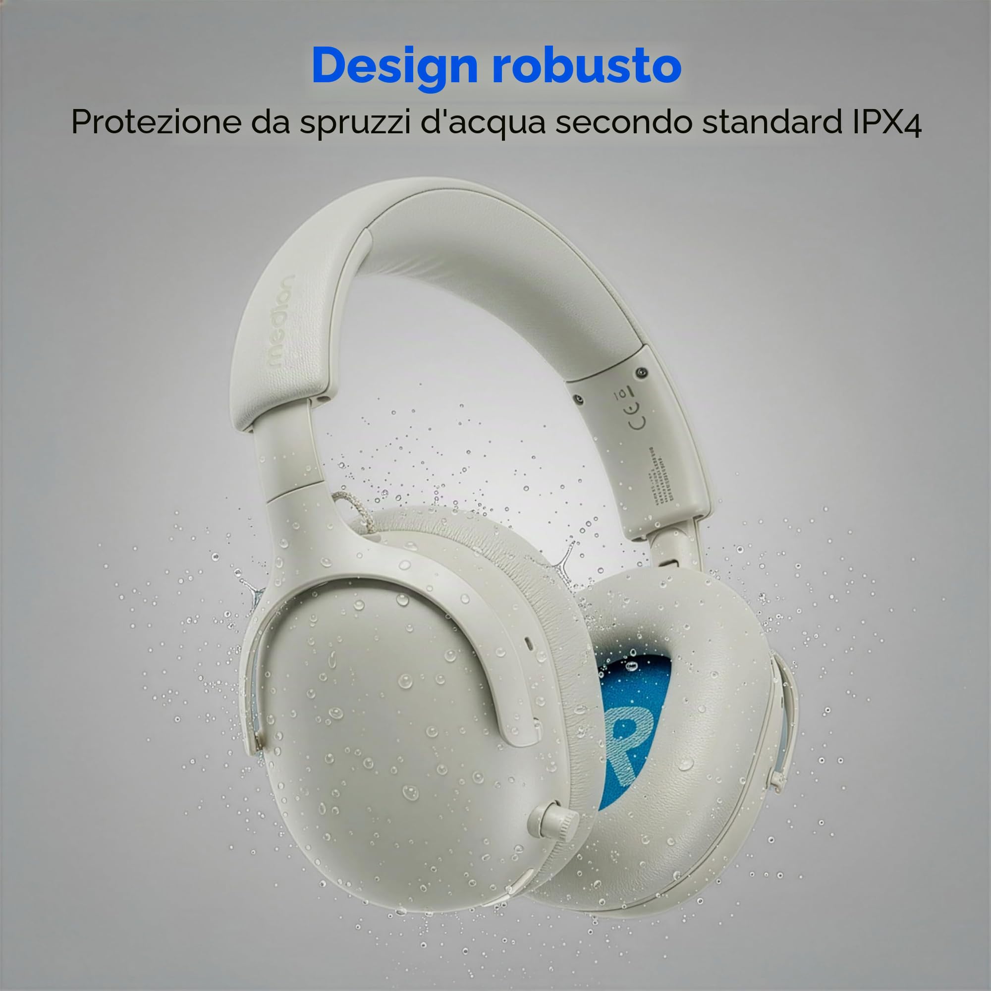 MEDION HX-1 Plus cuffie over ear bluetooth bianche ANC