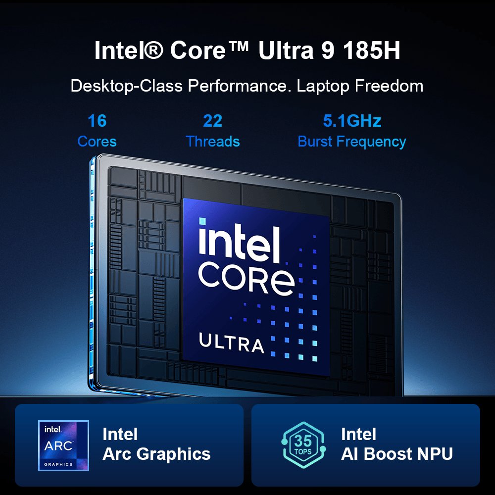 Ninkear U9 Pro Notebook Ultra 9 185H 24GB 1TB AI