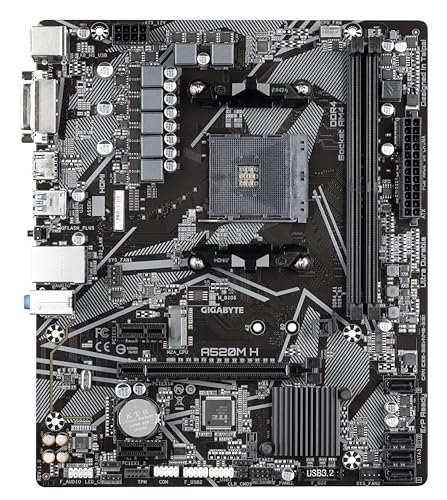GIGABYTE A520M H scheda madre AM4 DDR4 M.2 Ryzen 5000