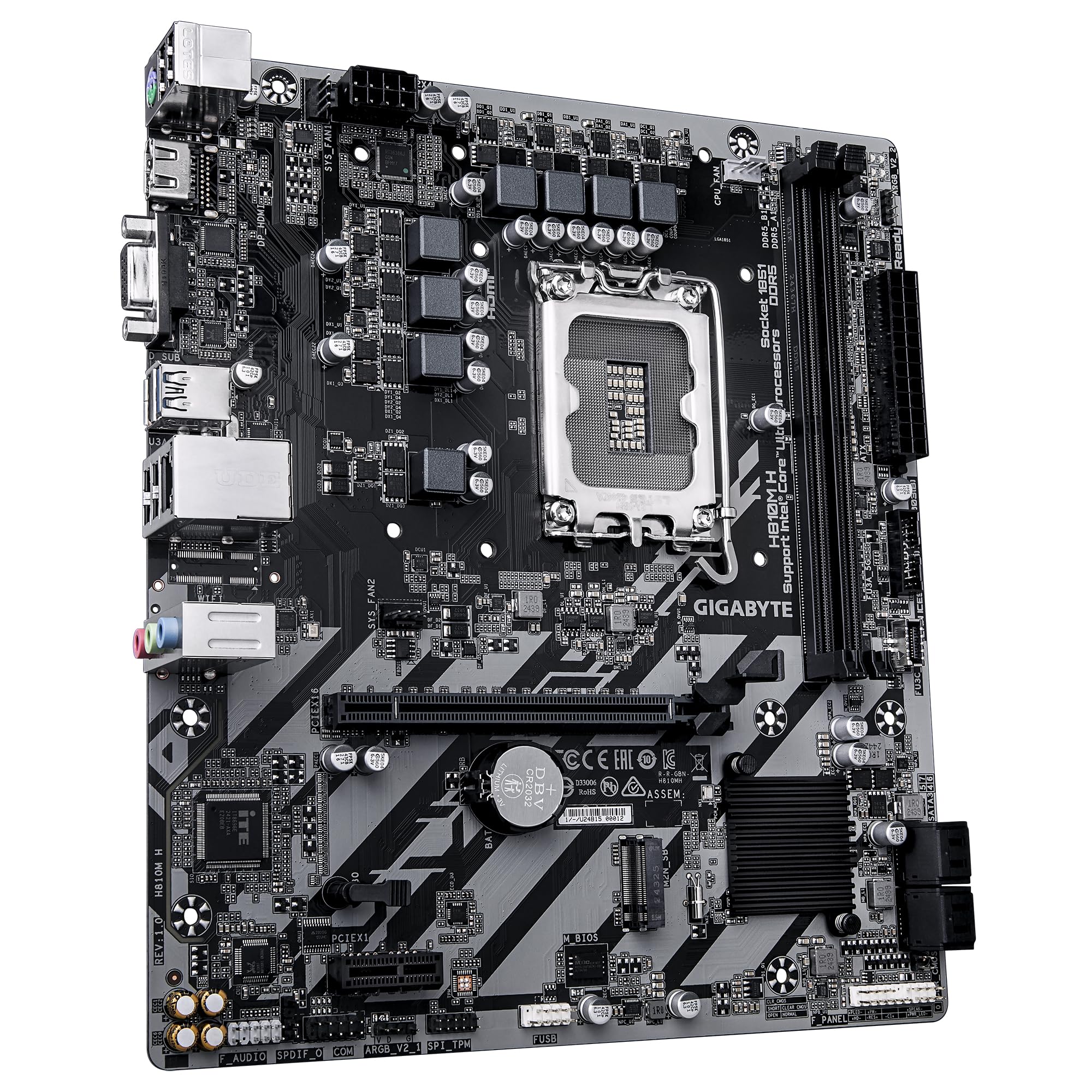 GIGABYTE H810M H scheda madre DDR5 PCIe 4.0