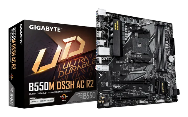 GIGABYTE B550M DS3H AC R2 Scheda Madre AM4 DDR4 Wi-Fi 5
