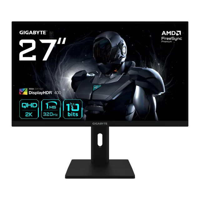 Gigabyte G27Q3 monitor gaming 27" QHD 320Hz HDR400