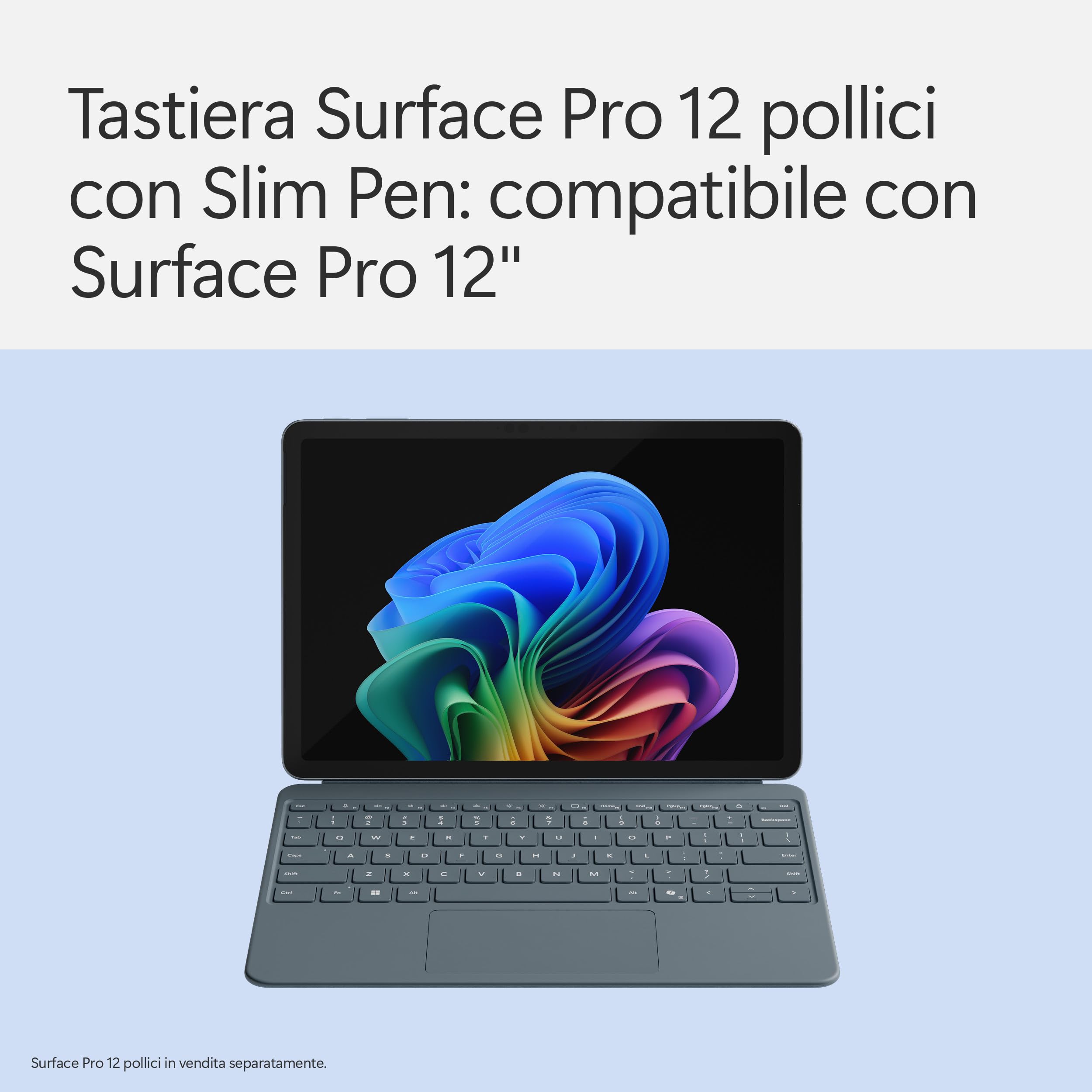 Microsoft Surface Pro 12'' tastiera Slim Pen Oceano