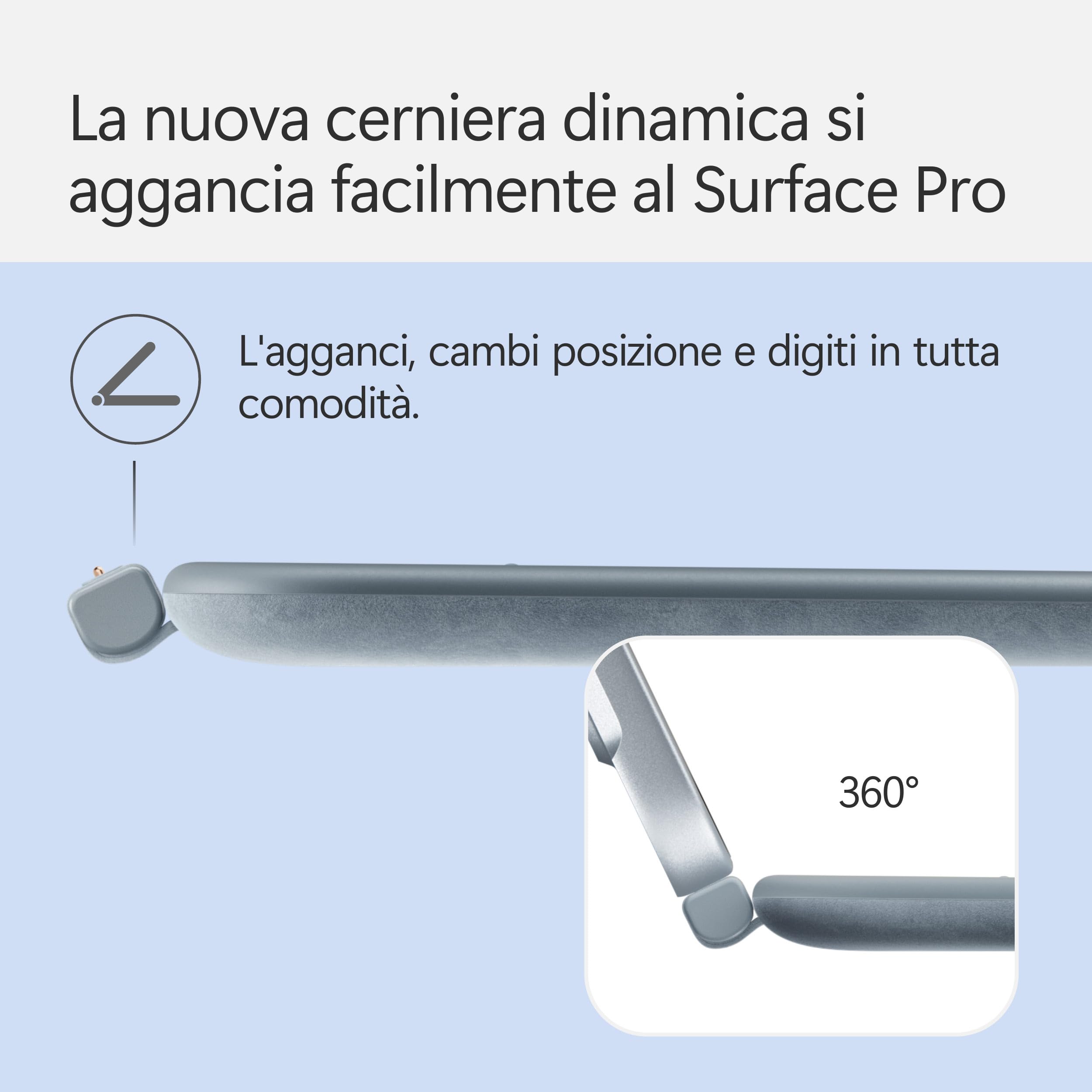 Microsoft Surface Pro 12'' tastiera Slim Pen Oceano