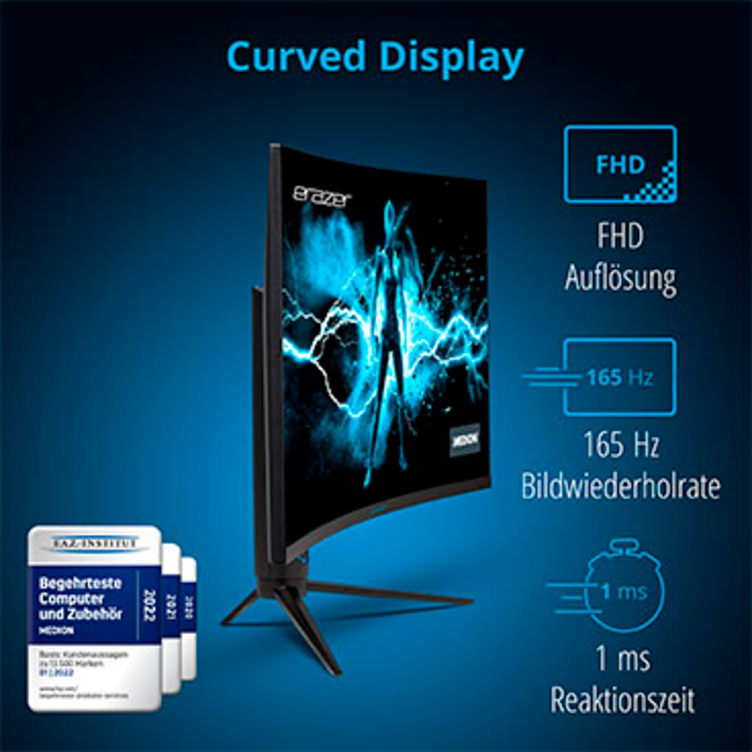 MEDION ERAZER Spectator X20 MD22093 monitor curvo 32" 165Hz