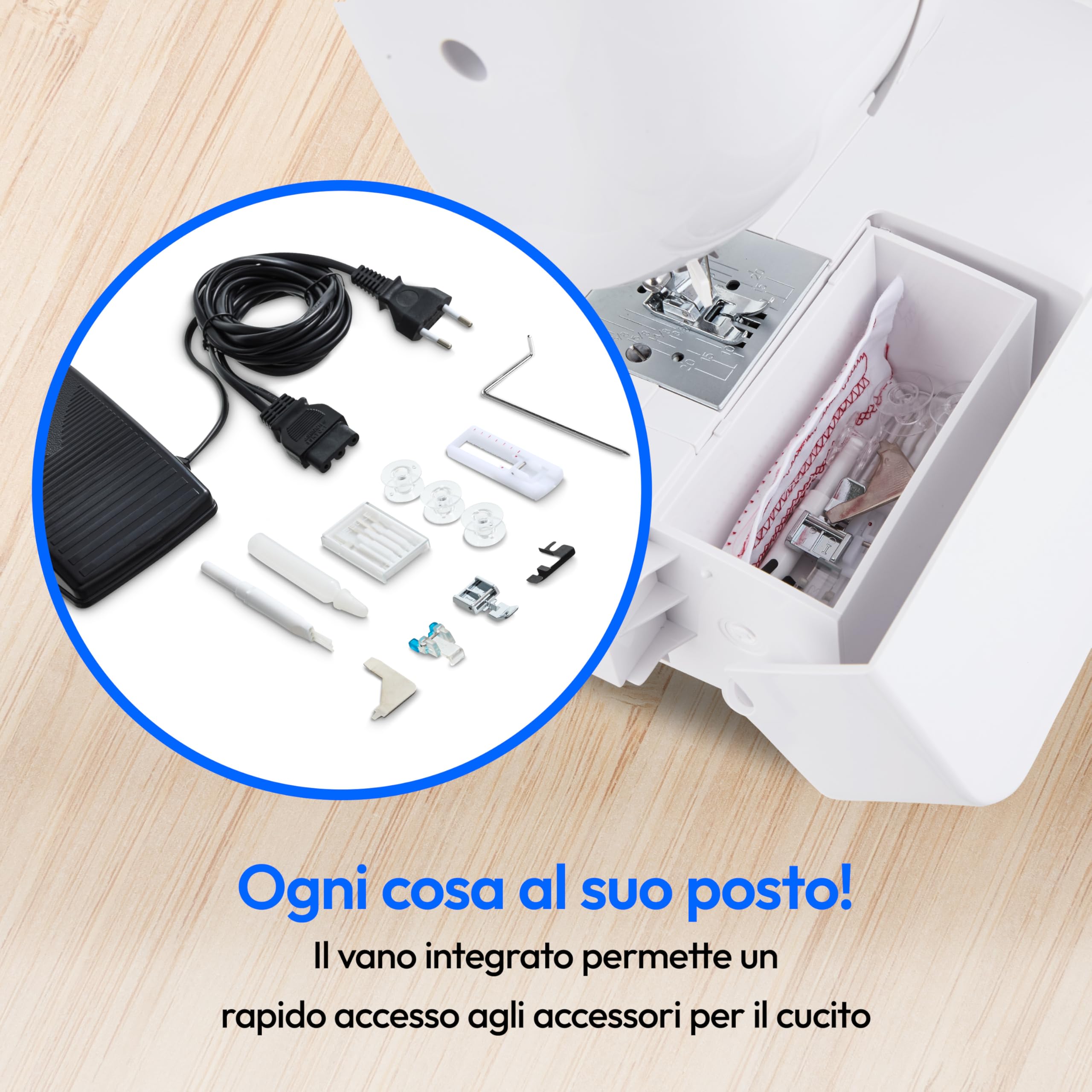 MEDION SM60 macchina per cucire braccio libero bianca 60 punti