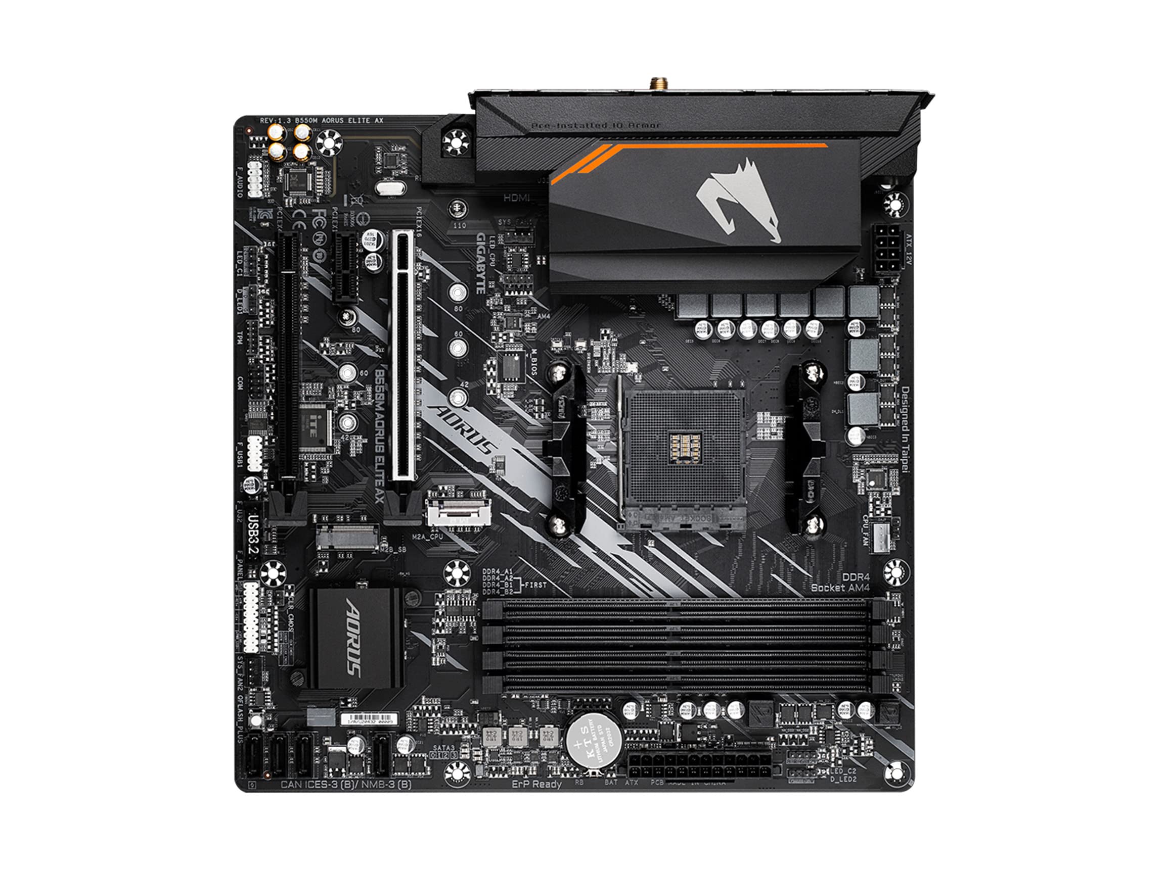 GIGABYTE B550M Aorus Elite AX scheda madre AM4 Wi-Fi 6E