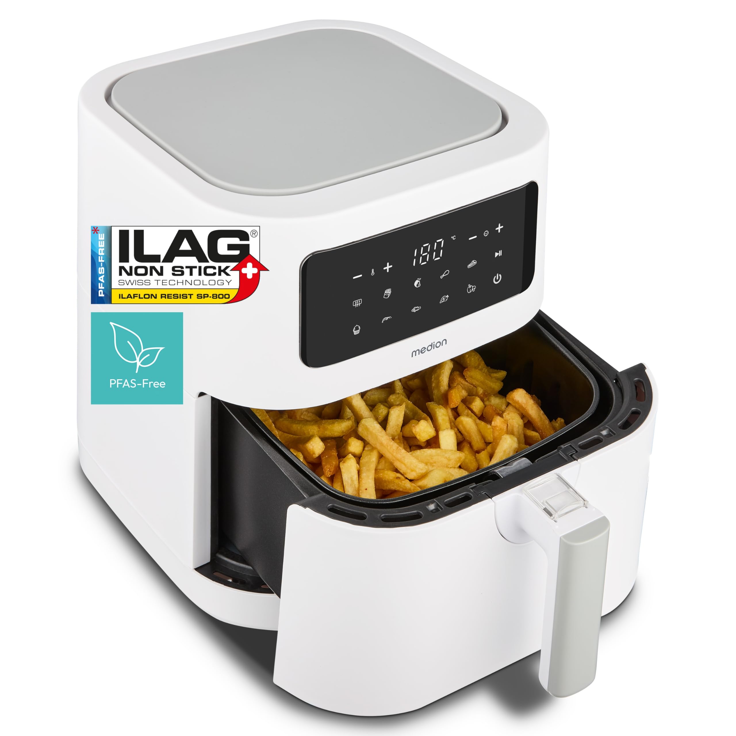 MEDION P10 XL MD11750 friggitrice ad aria 6,8L bianca XXL