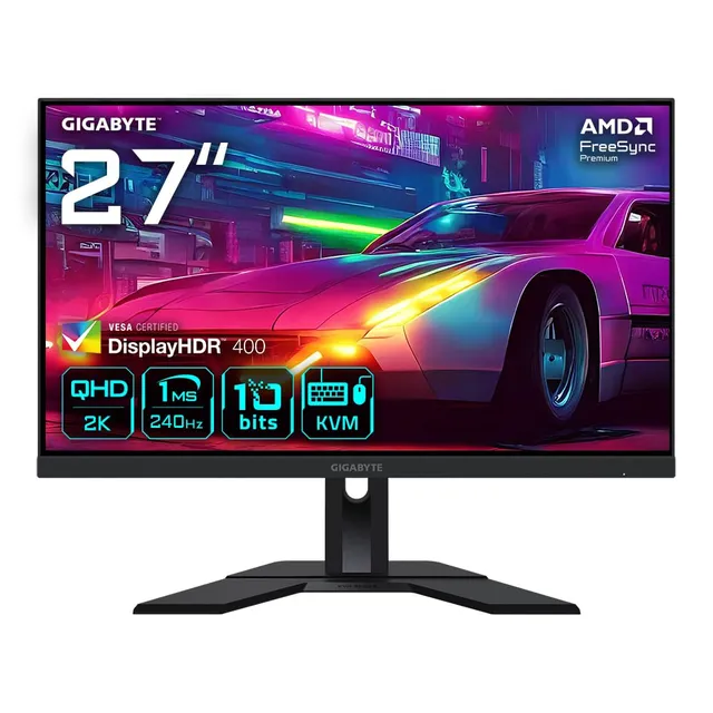 Gigabyte M27Q X monitor gaming 27" QHD 240Hz HDR400