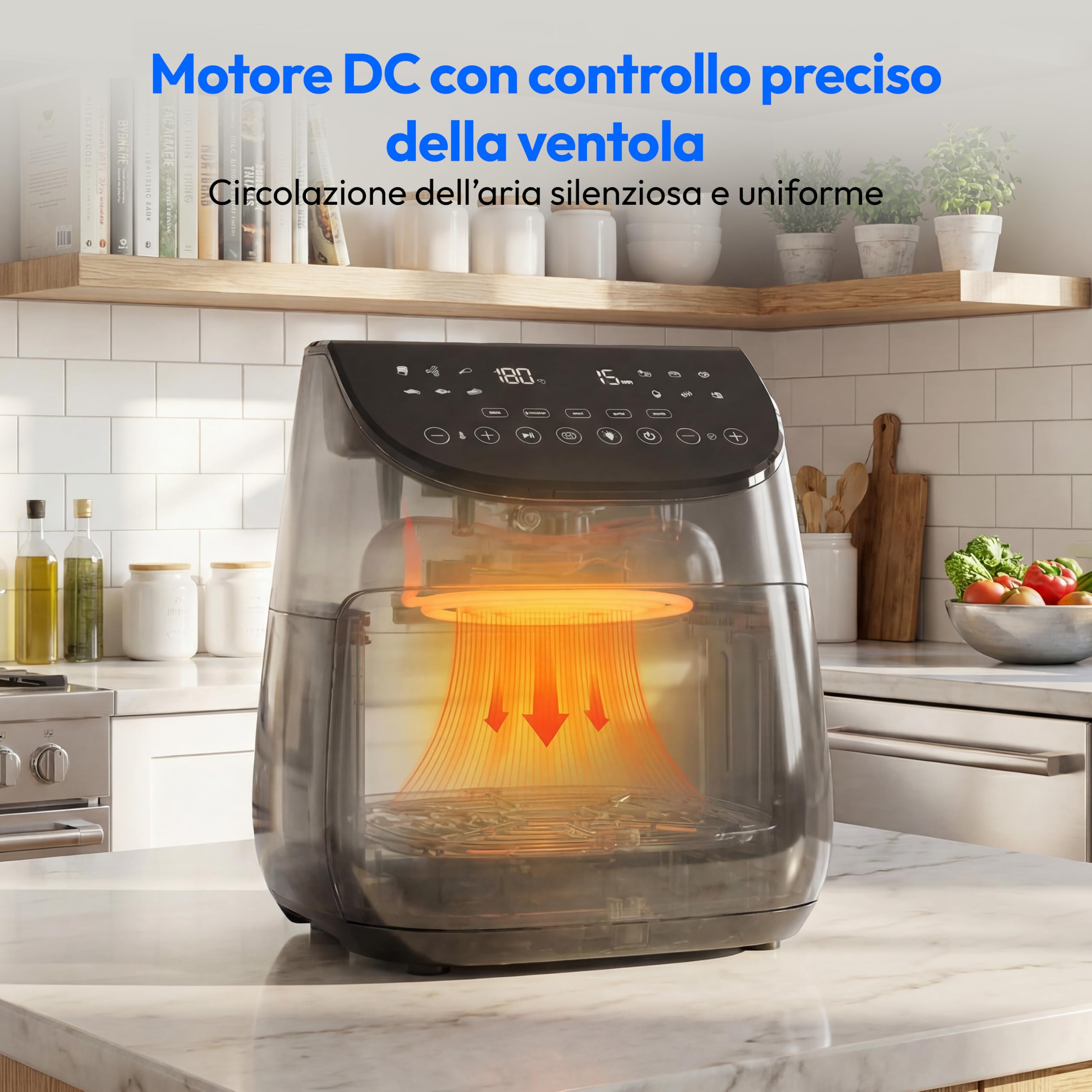 MEDION X20 XL MD13060 friggitrice ad aria 6,6 L con sonda
