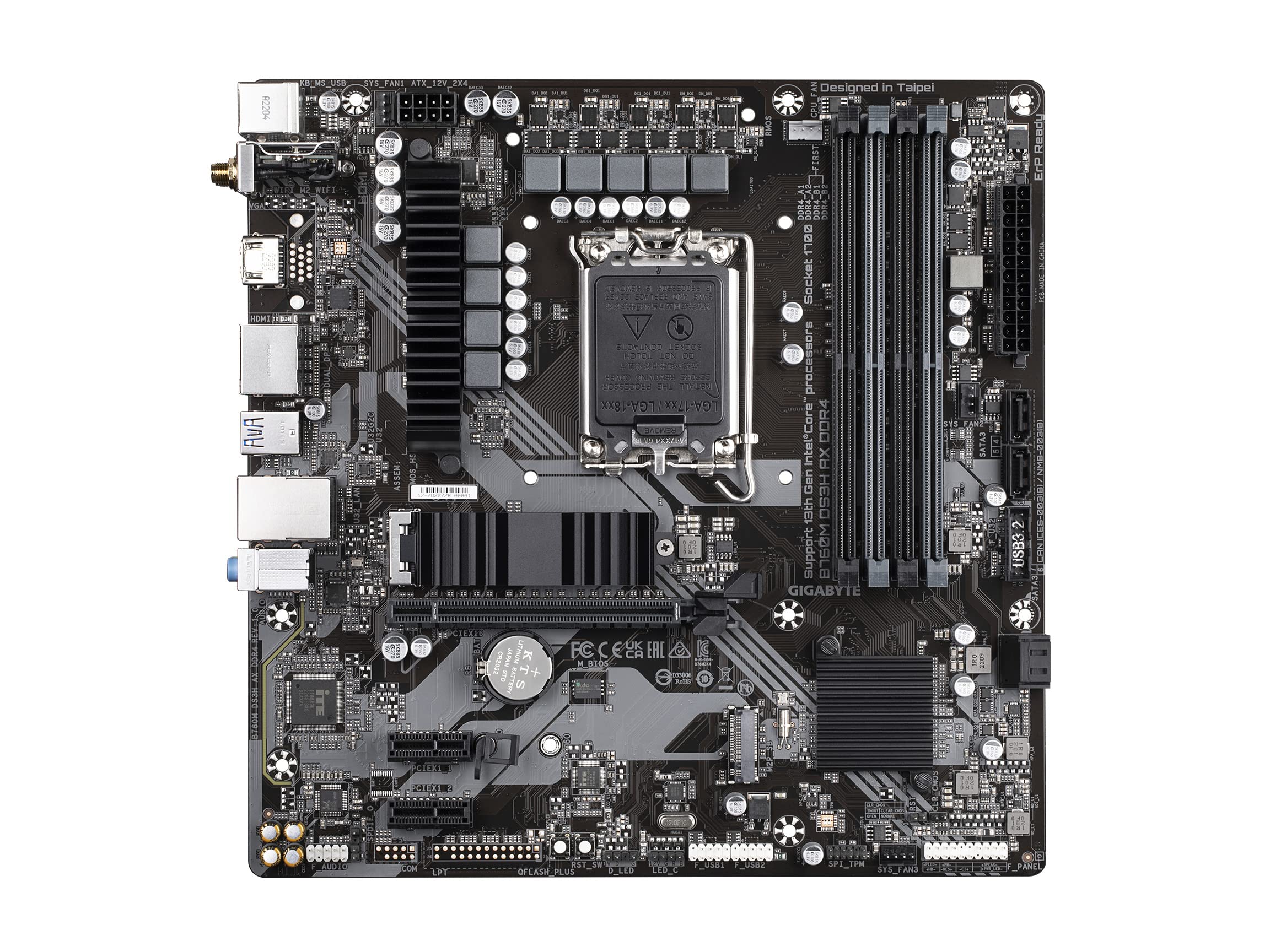 GIGABYTE B760M DS3H AX DDR4 scheda madre WiFi 6E