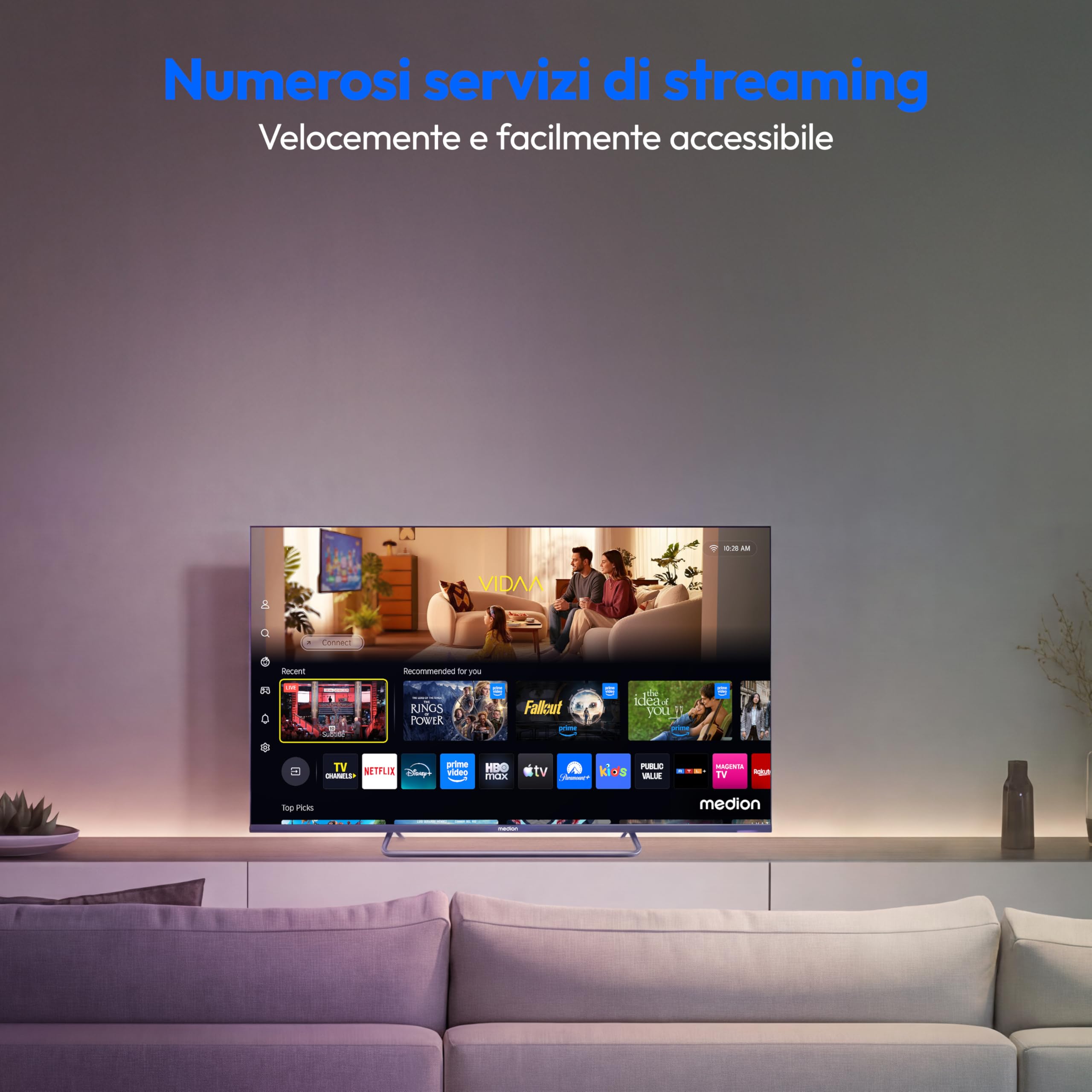 MEDION MD843602 Smart TV 43" QLED 4K Dolby Vision Atmos
