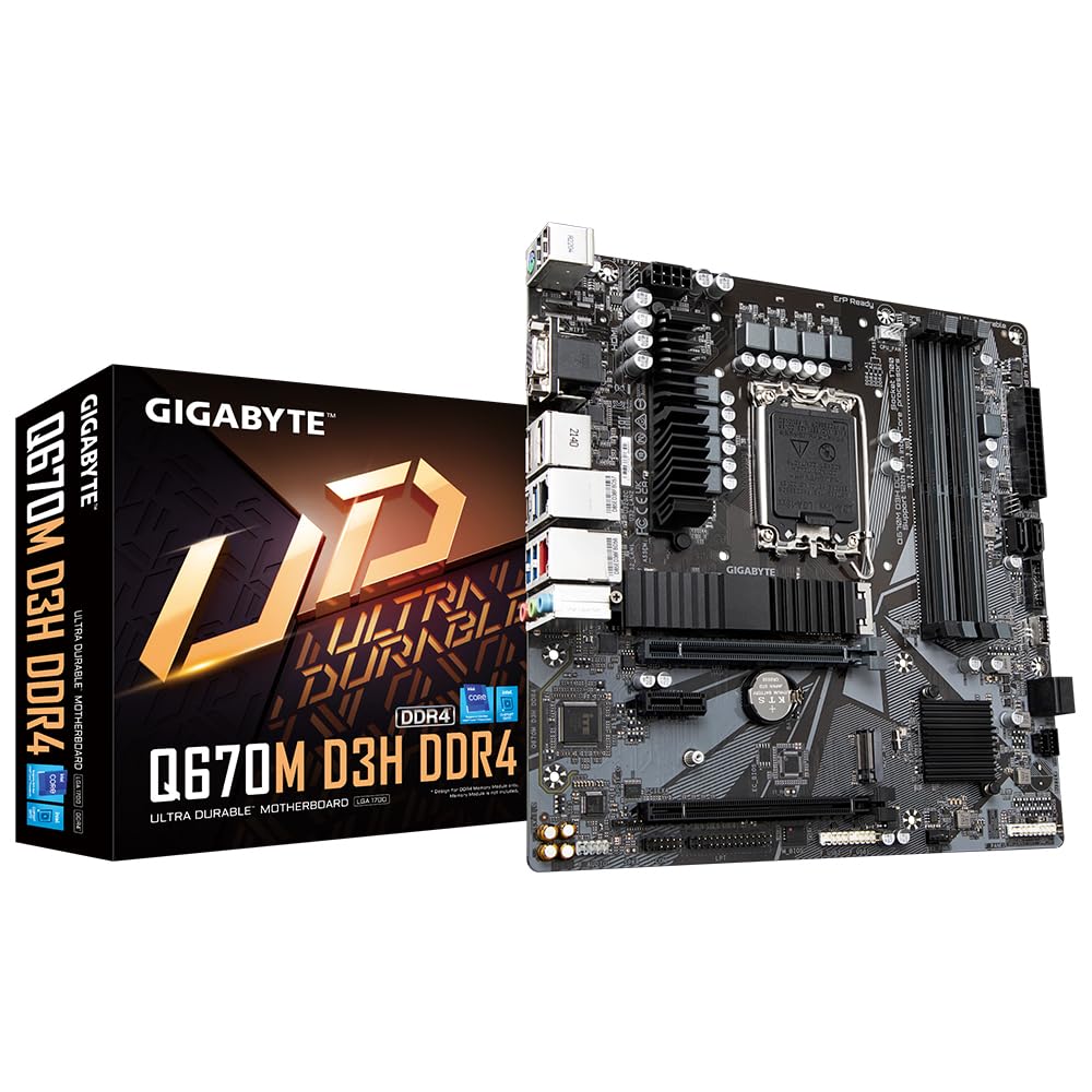 Gigabyte Q670M D3H scheda madre DDR4 LGA1700