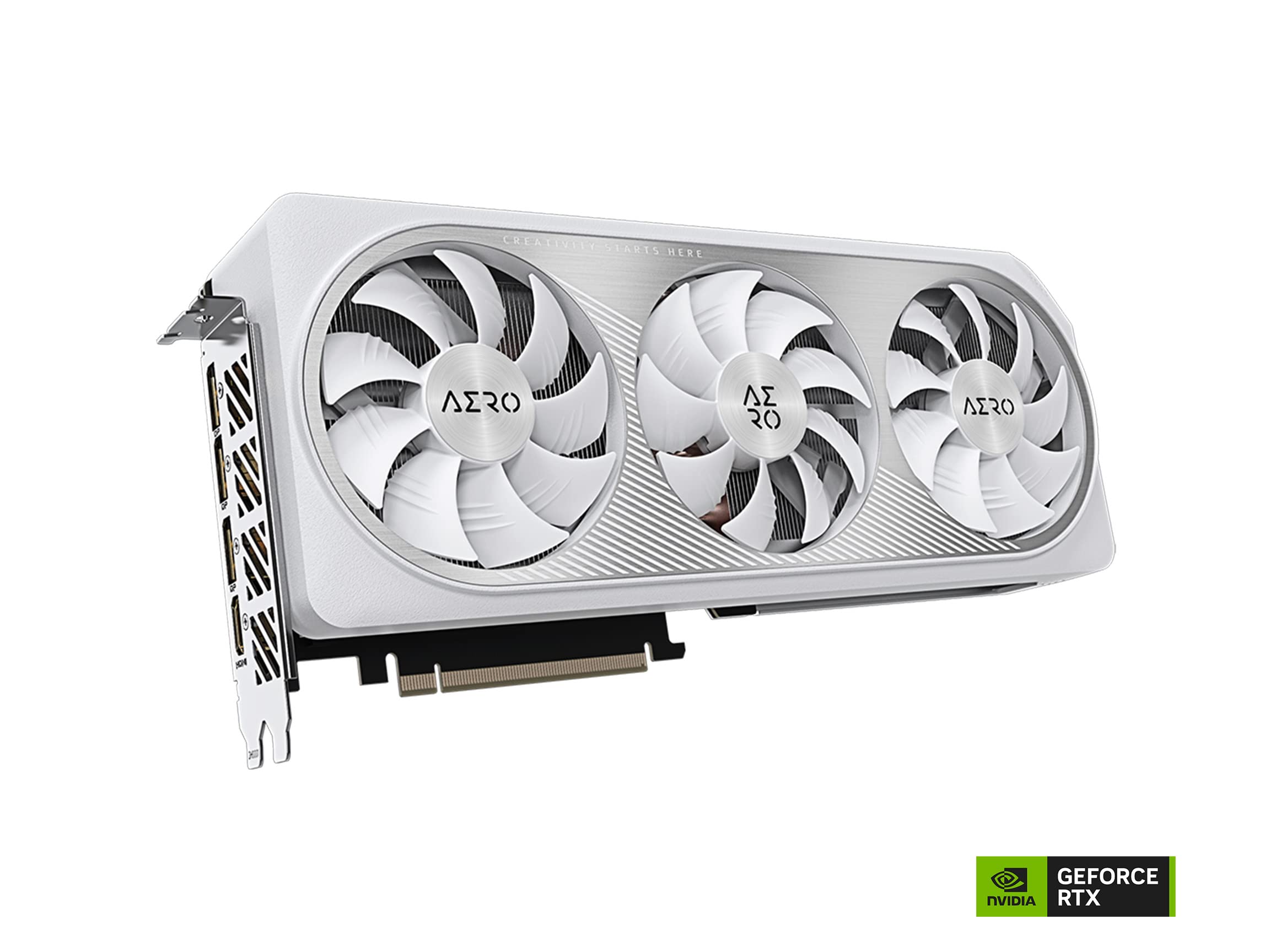 Gigabyte RTX 4070 Aero OC 12G scheda video GDDR6X bianca