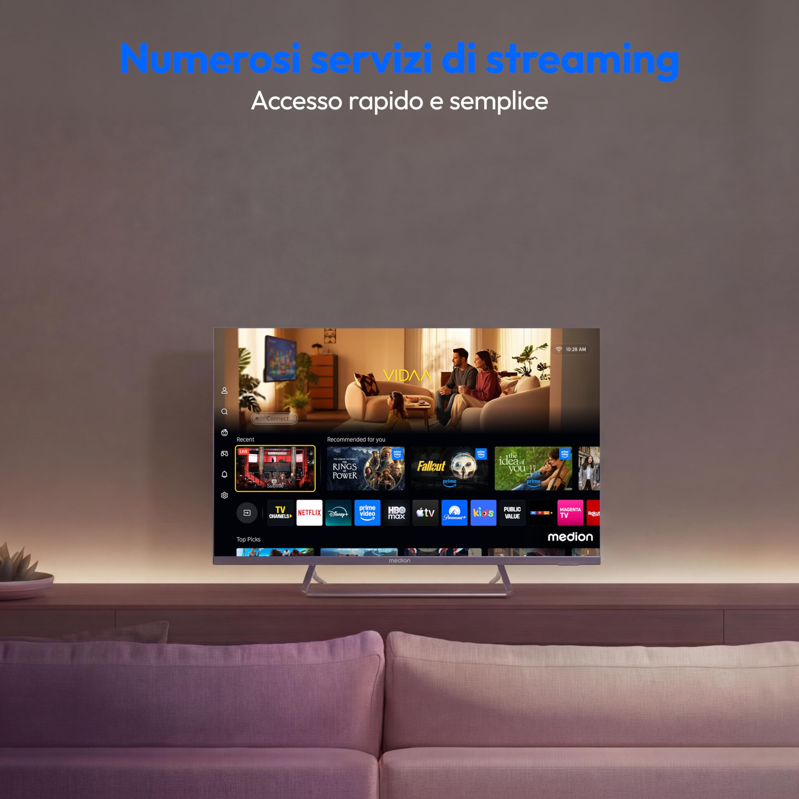 MEDION MD843302 smart TV 43 pollici 4K Dolby Vision