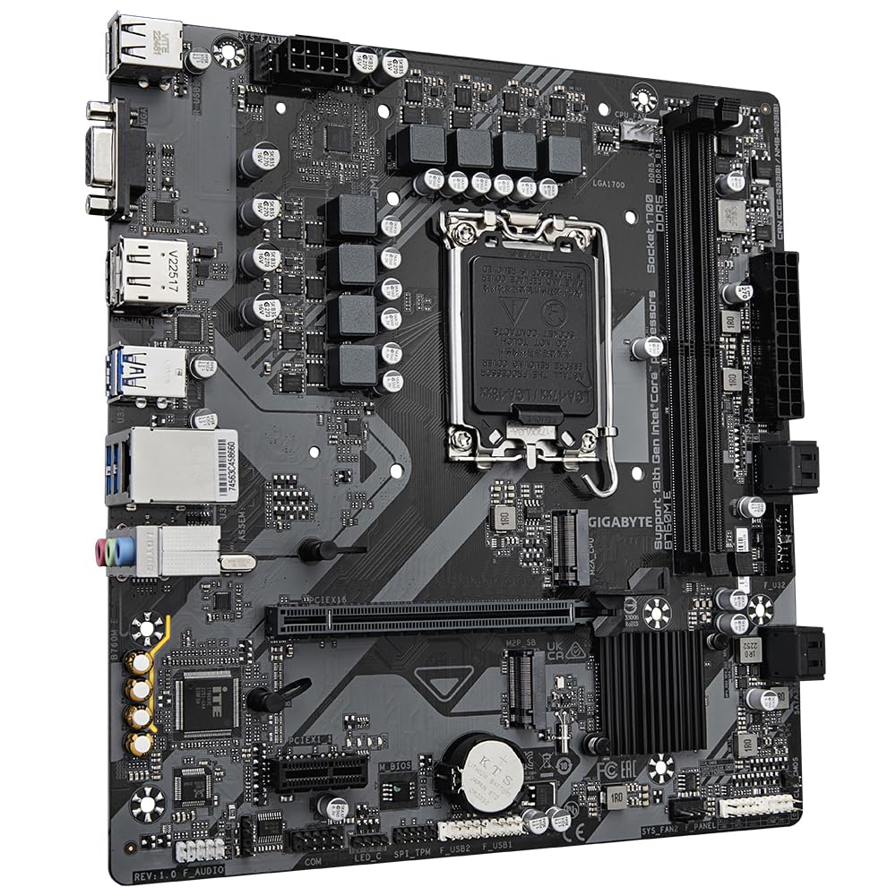 GIGABYTE B760M E scheda madre LGA1700 DDR5 micro-ATX