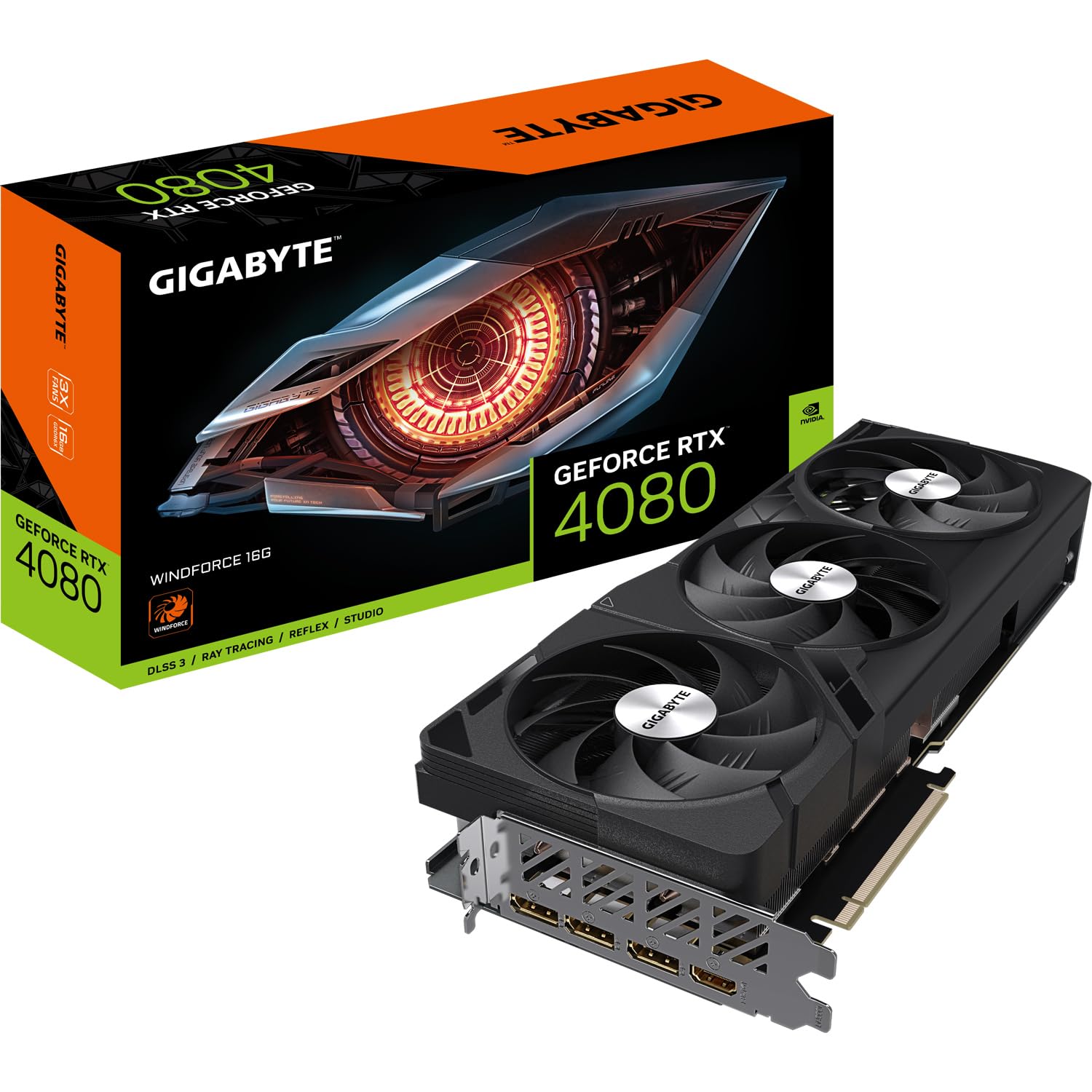 Gigabyte Windforce GeForce RTX 4080 scheda video 16GB GDDR6X DLSS 3