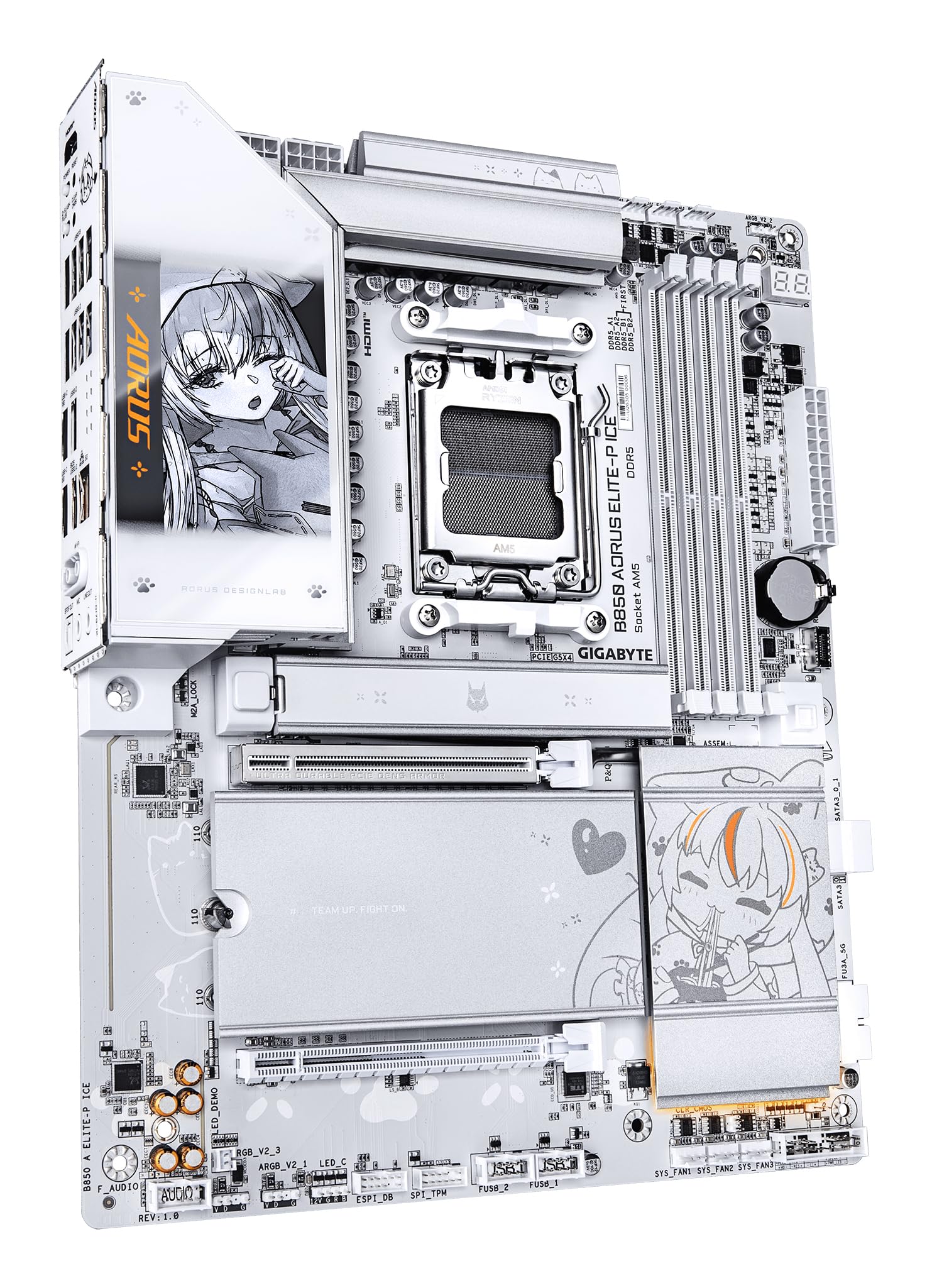 Gigabyte B850 Aorus Elite-P Ice scheda madre AM5 bianca