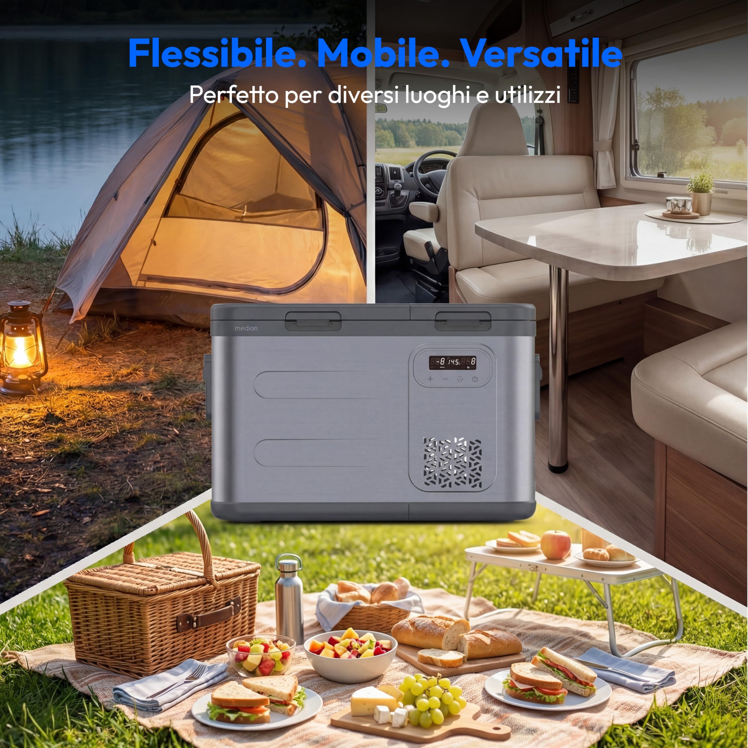 Medion MD370026 frigo portatile 36L doppia zona -20°C