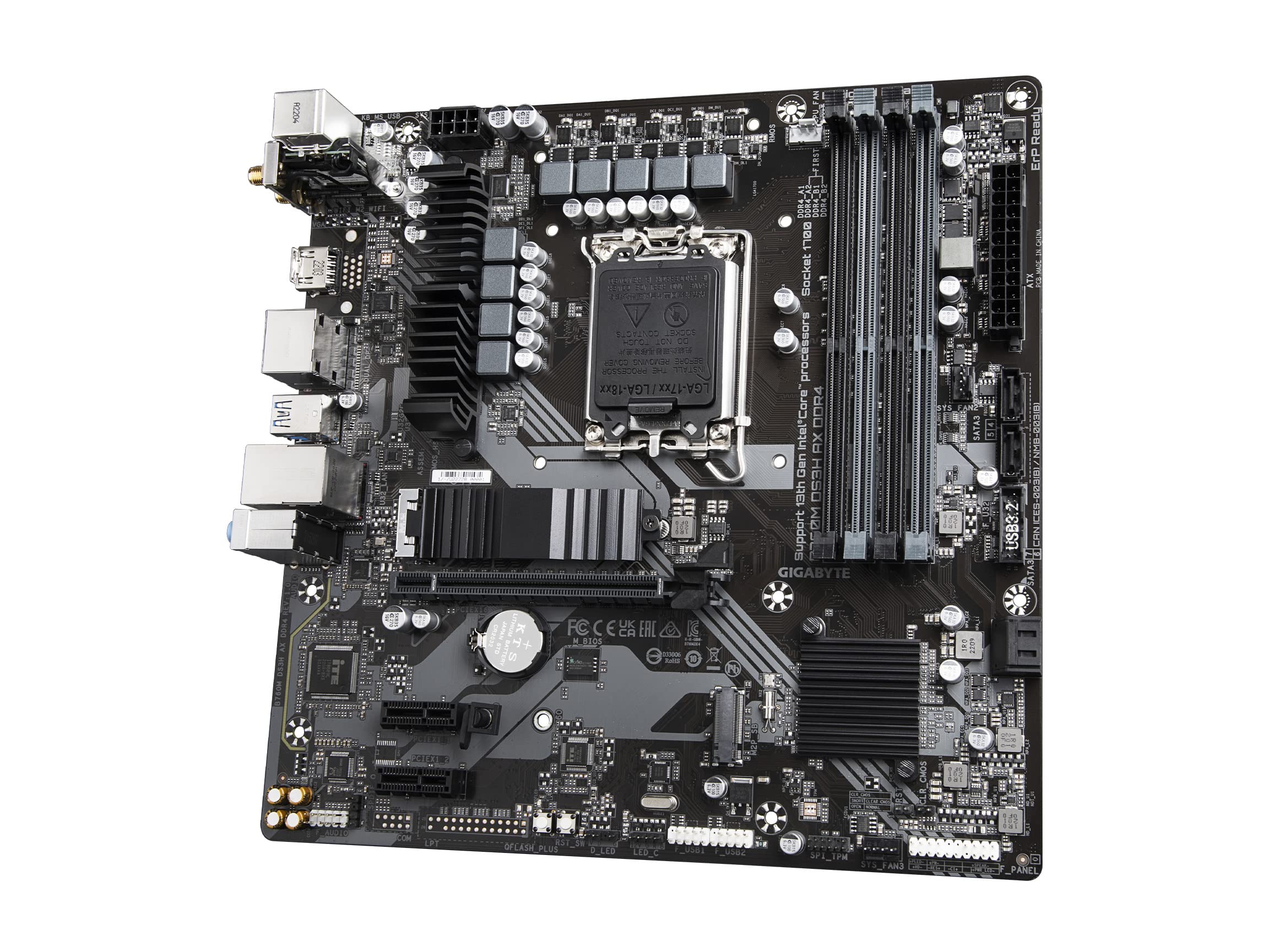 GIGABYTE B760M DS3H AX DDR4 scheda madre WiFi 6E