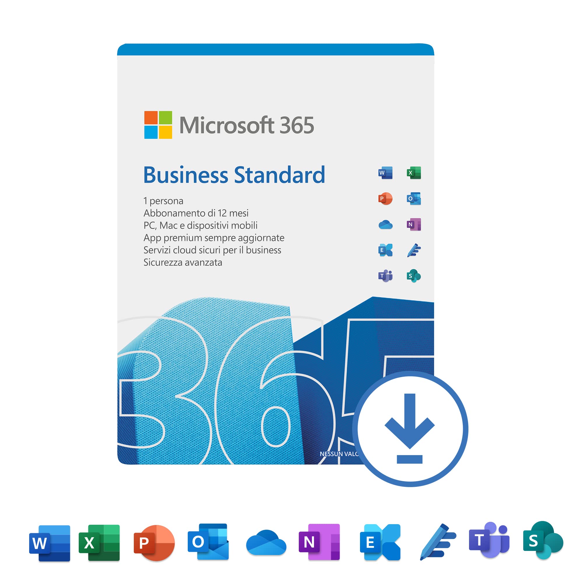 Microsoft 365 Business Standard licenza 12 mesi via email 1 utente