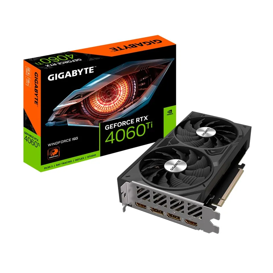 GIGABYTE WINDFORCE RTX 4060 Ti GV-N406TWF2-16GD scheda video 16GB