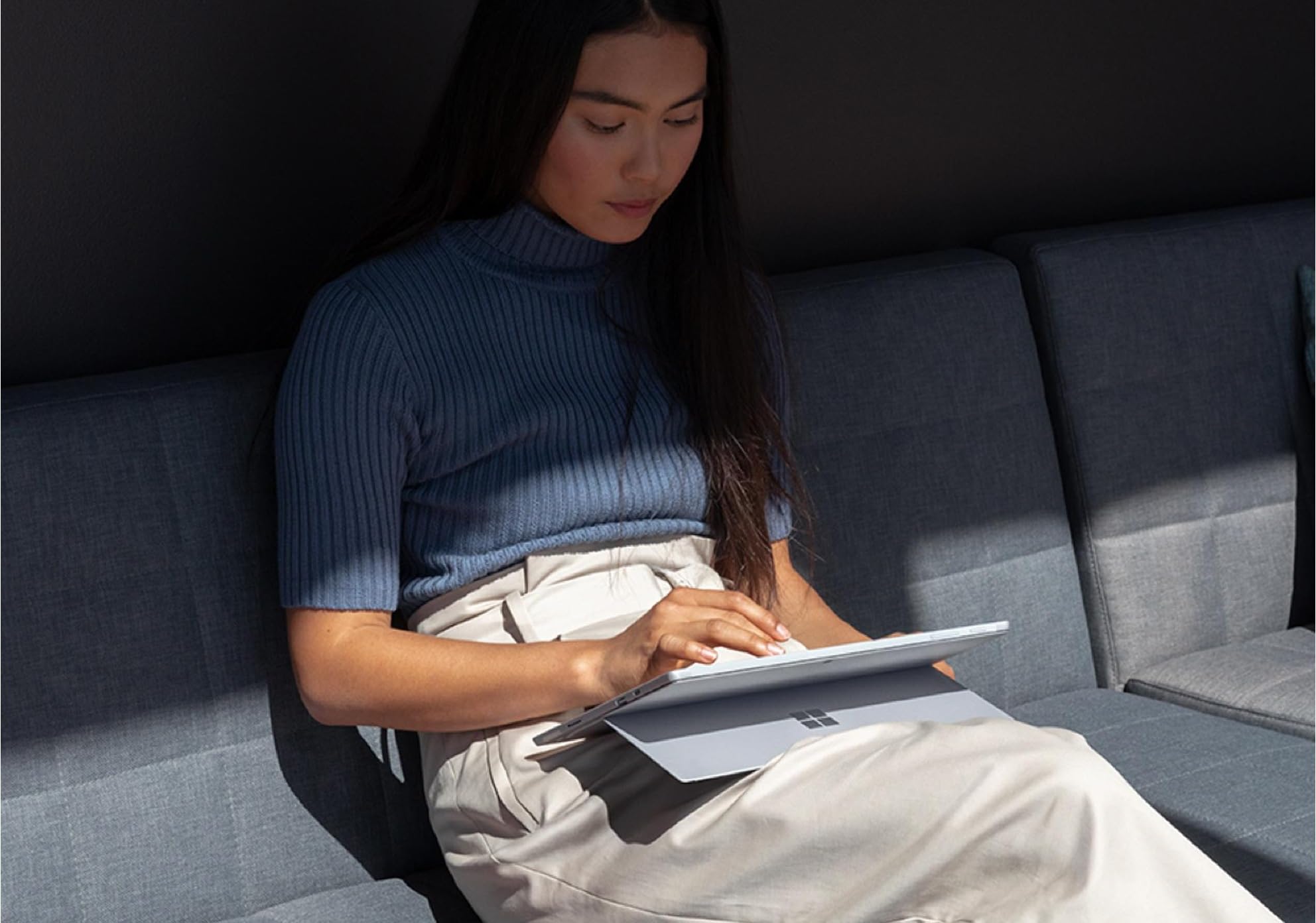 Microsoft Surface Pro 7 tablet 256GB platino ricondizionato