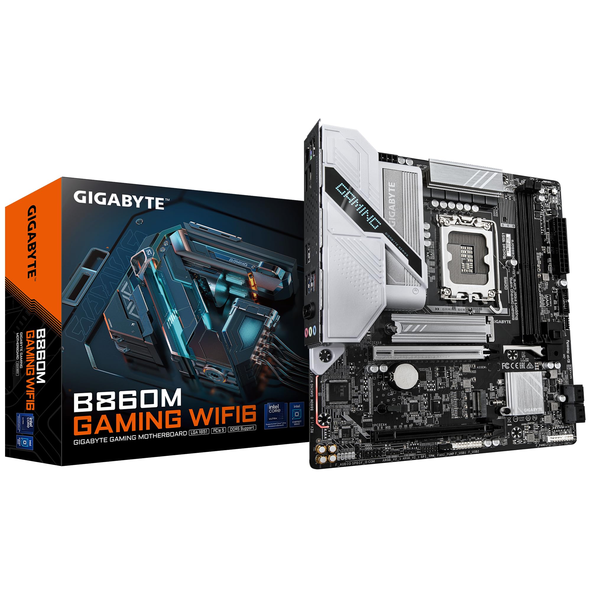 GIGABYTE B860M GAMING WIFI6 scheda madre DDR5 Wi-Fi 6