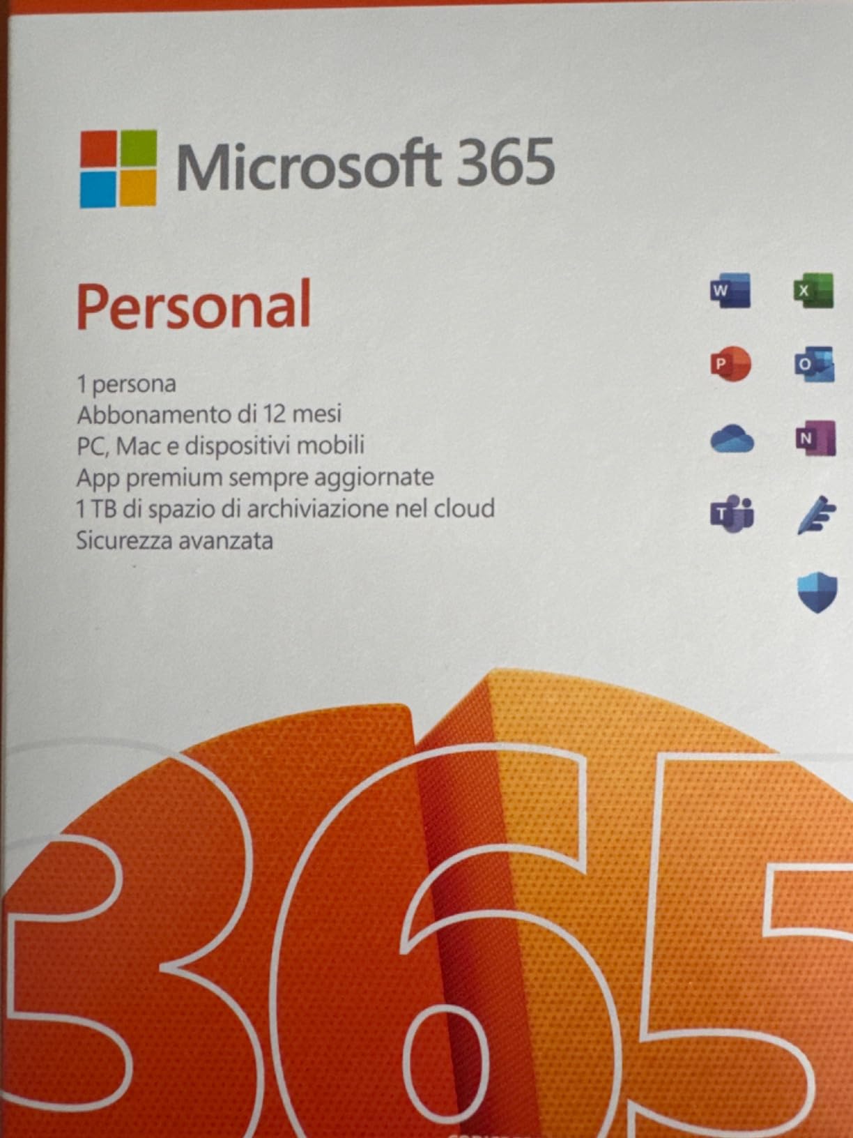 Microsoft 365 Personal abbonamento 12 mesi 1 persona 1TB cloud