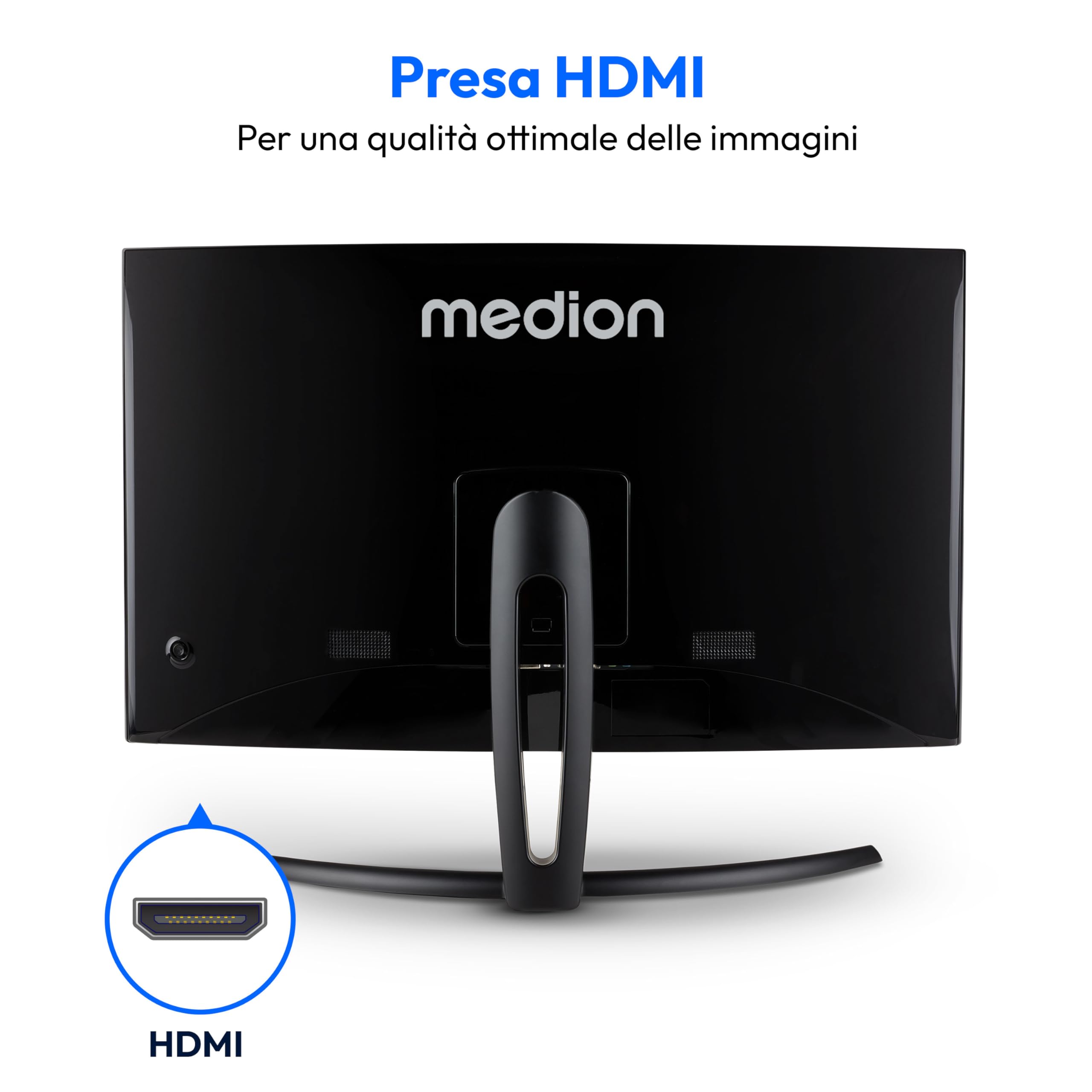 Medion P52720 MD 22020 monitor curvo 27" Full HD HDMI