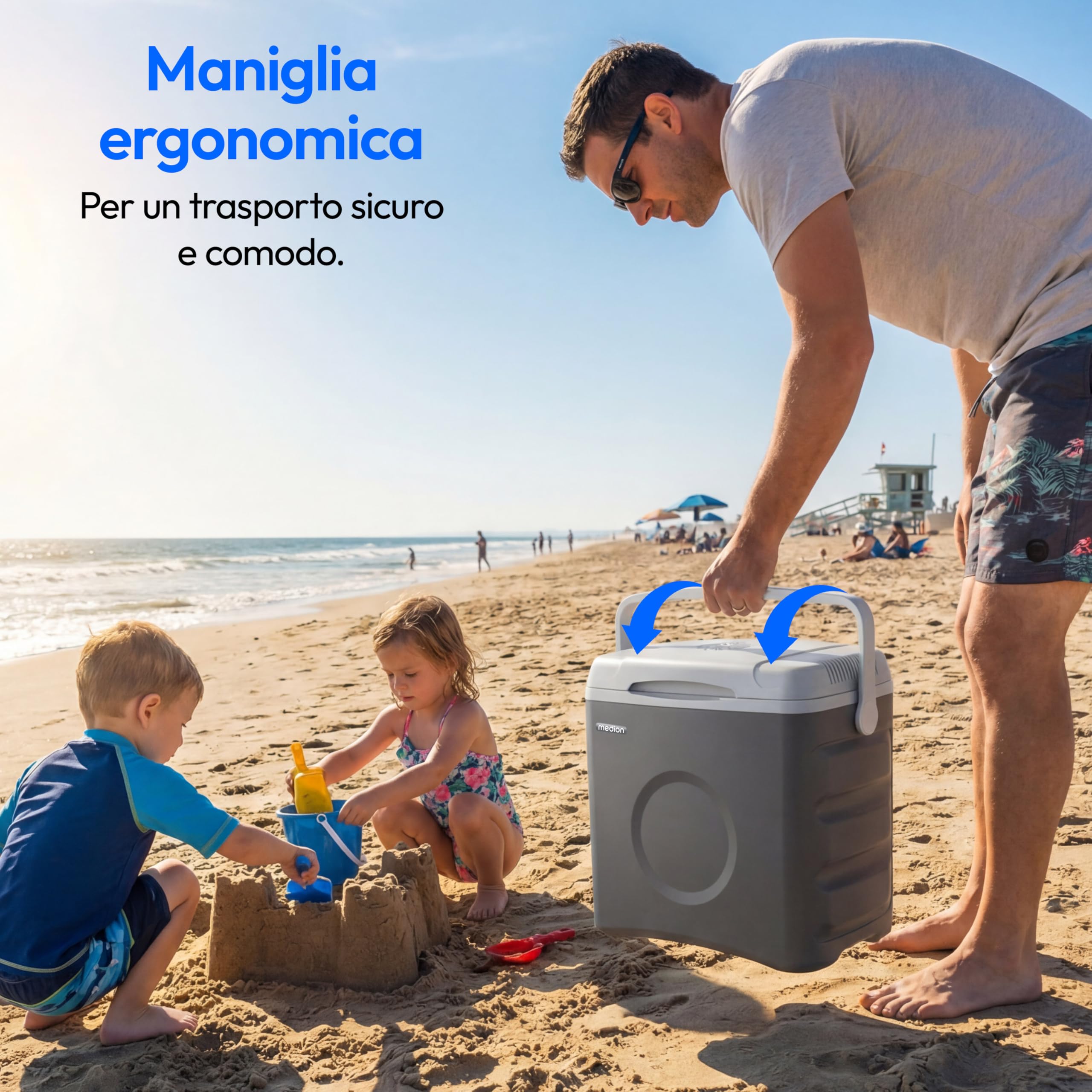 MEDION MD370030 borsa frigo termoelettrica 35 L grigio