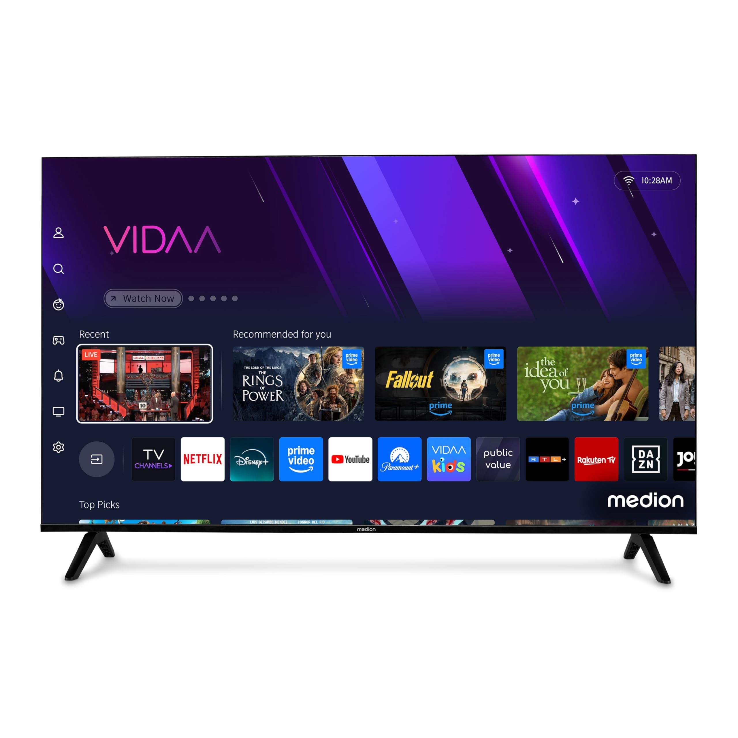 MEDION LIFE MD843301 Smart TV 43" 4K UHD VIDAA nera