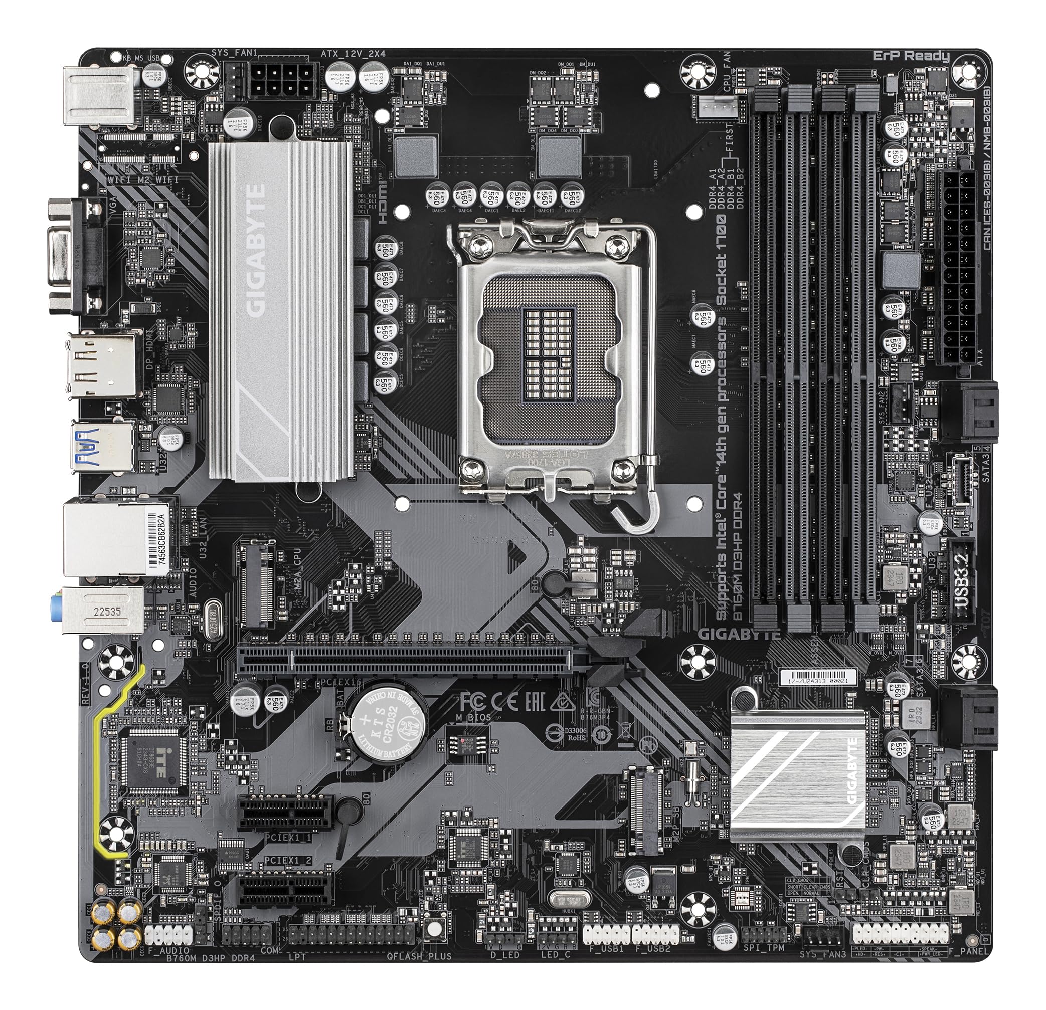 GIGABYTE B760M D3HP DDR4 scheda madre GbE LAN