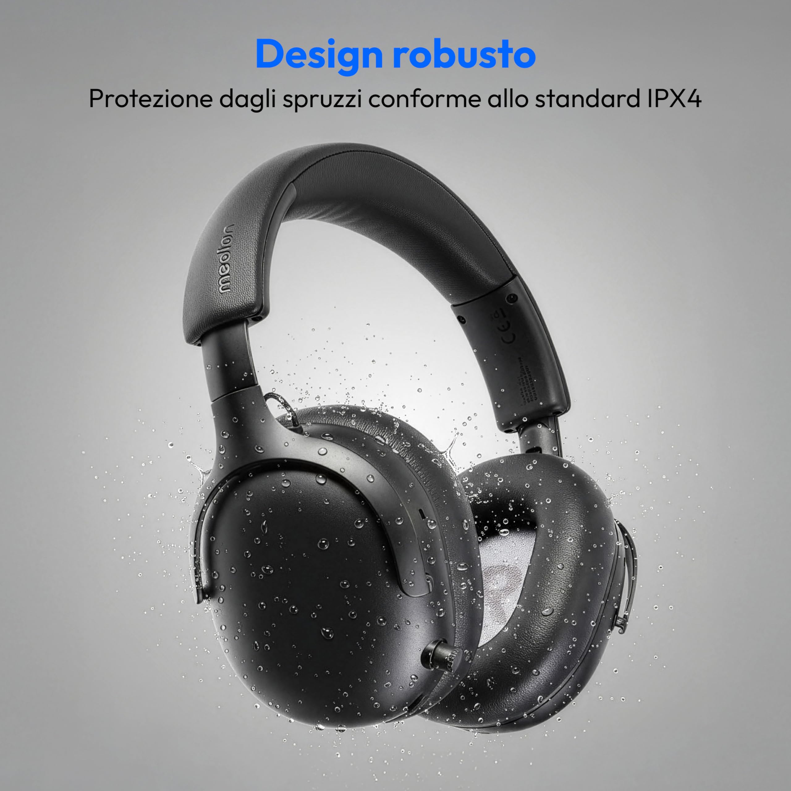 MEDION HX-1 Pure cuffie over-ear Bluetooth nere 100h