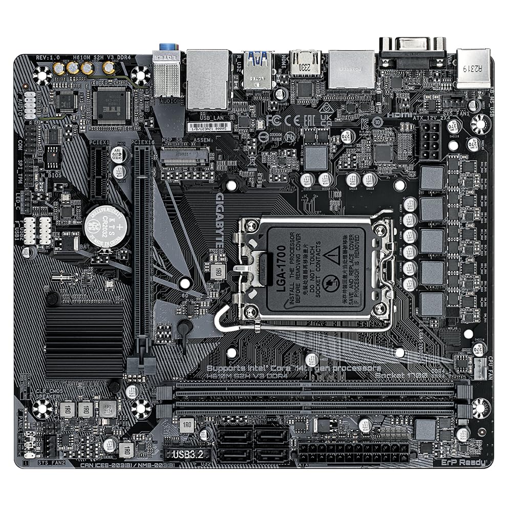 GIGABYTE H610M S2H V3 scheda madre DDR4 LGA1700