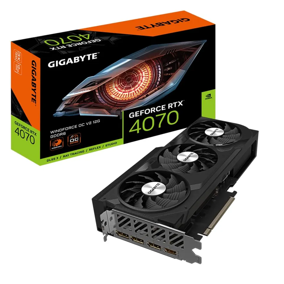 Gigabyte RTX 4070 Windforce OC V2 12G scheda video 12GB DLSS 3