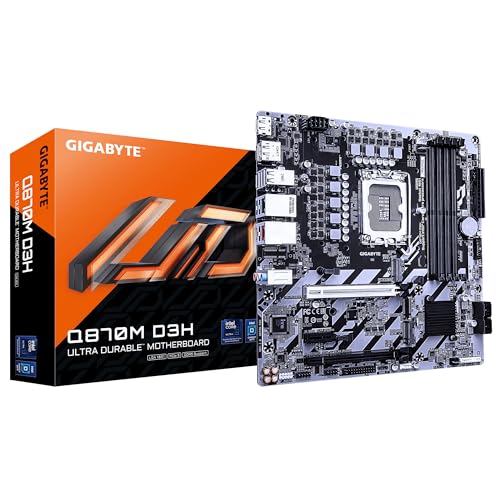 GIGABYTE Q870M D3H scheda madre LGA1851 DDR5 M.2