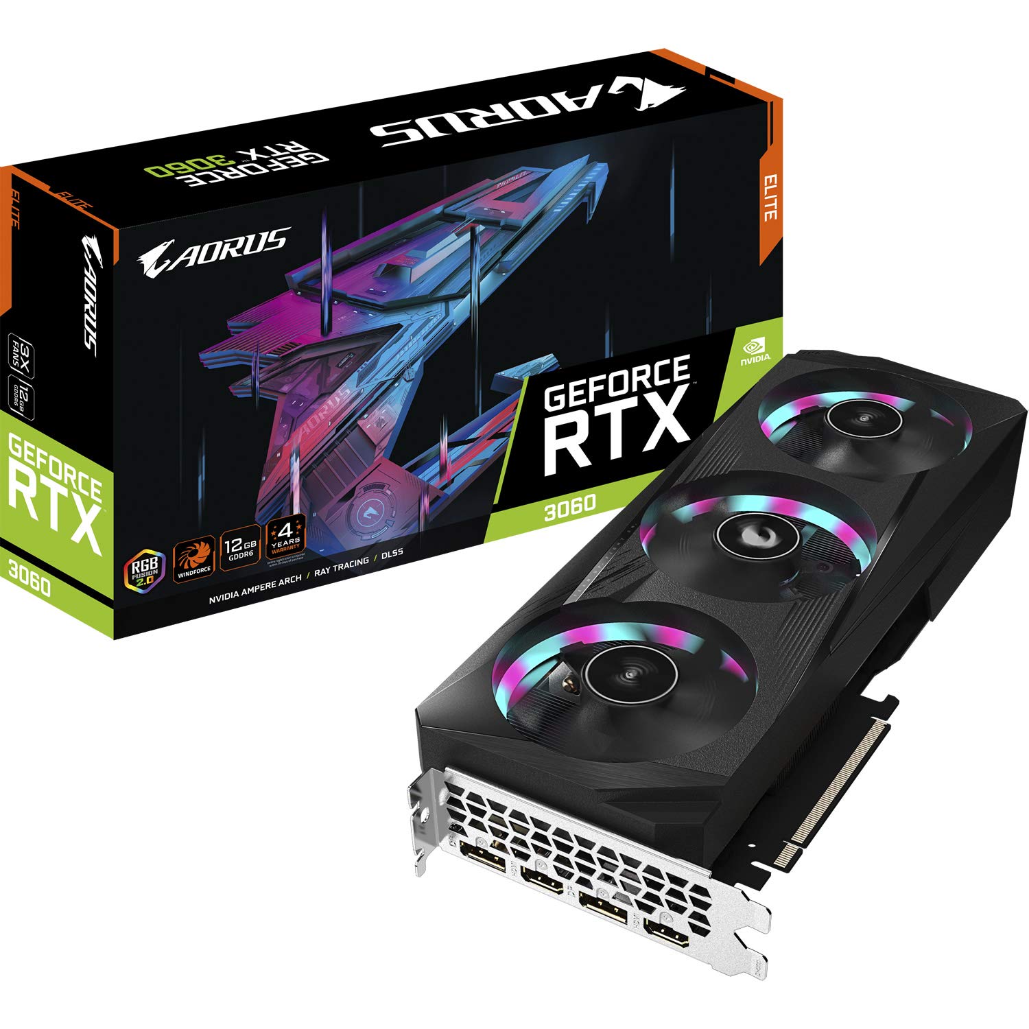 Gigabyte AORUS E GV-N3060AORUS E-12GD scheda grafica 12GB GDDR6