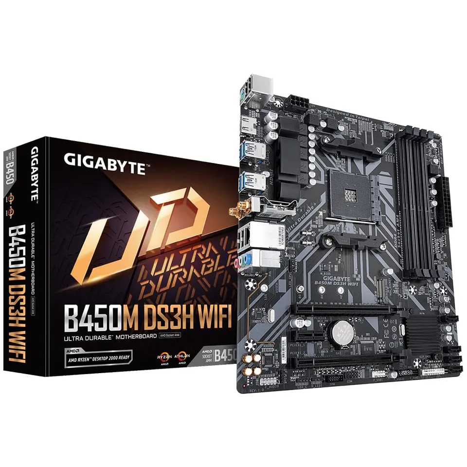 Gigabyte B450M DS3H WiFi scheda madre AM4 DDR4